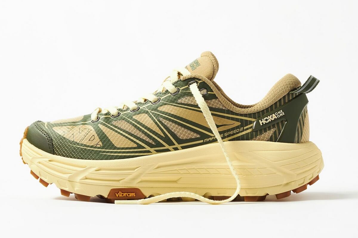 HOKA x END. Mafate Speed 2 "Overland" - Chive / Flan - 1155750-THV