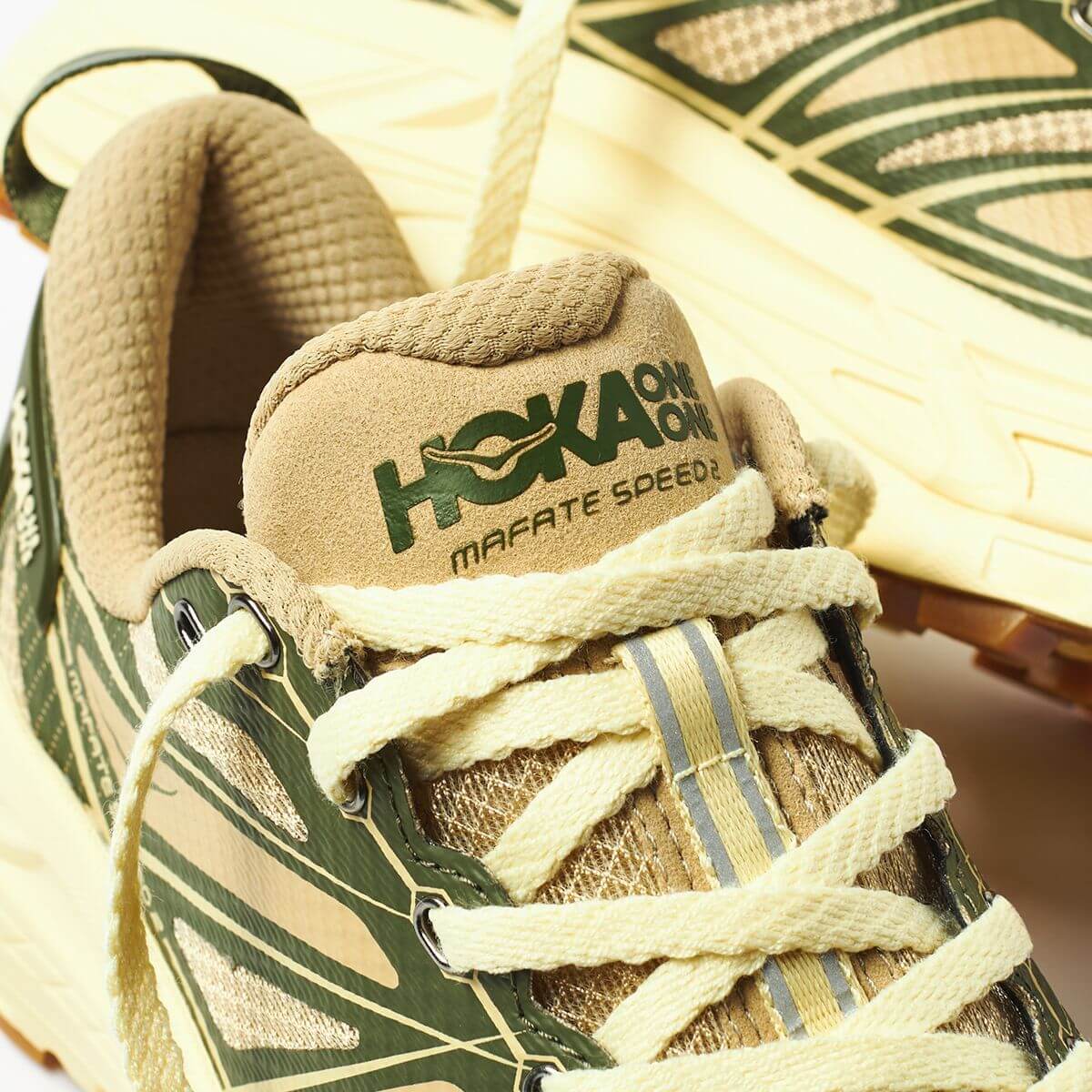 HOKA x END. Mafate Speed 2 "Overland" - Chive / Flan - 1155750-THV
