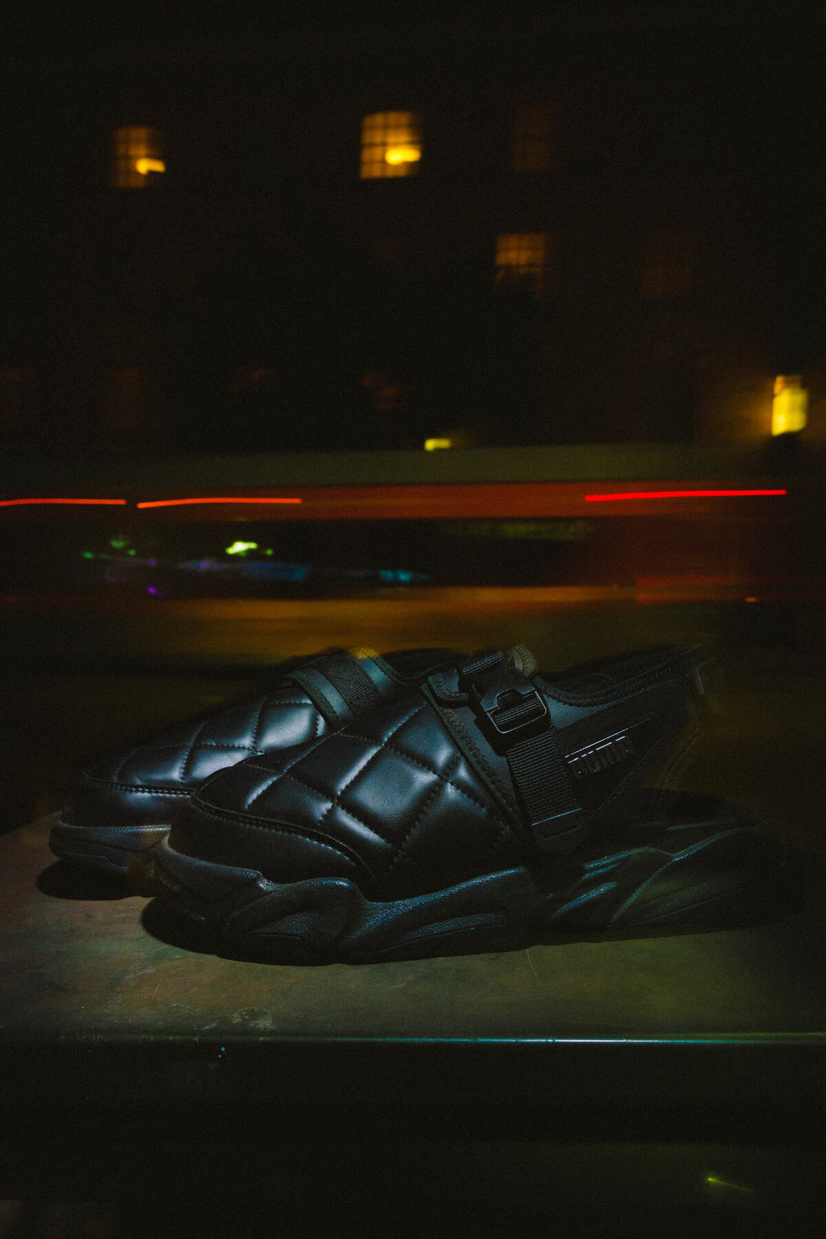 PUMA x PLEASURES TS-01 Quilt Sandals - Puma Black - 396202-01