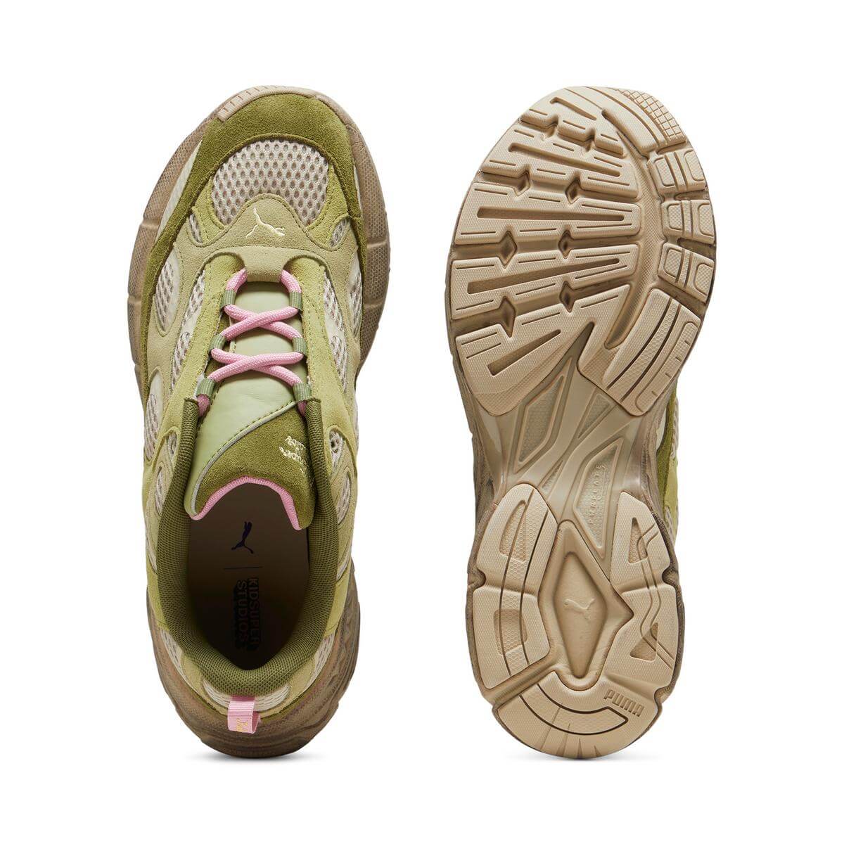 Puma x KidSuper Velophasis Nu - Olive Green / Putty - 396778-01