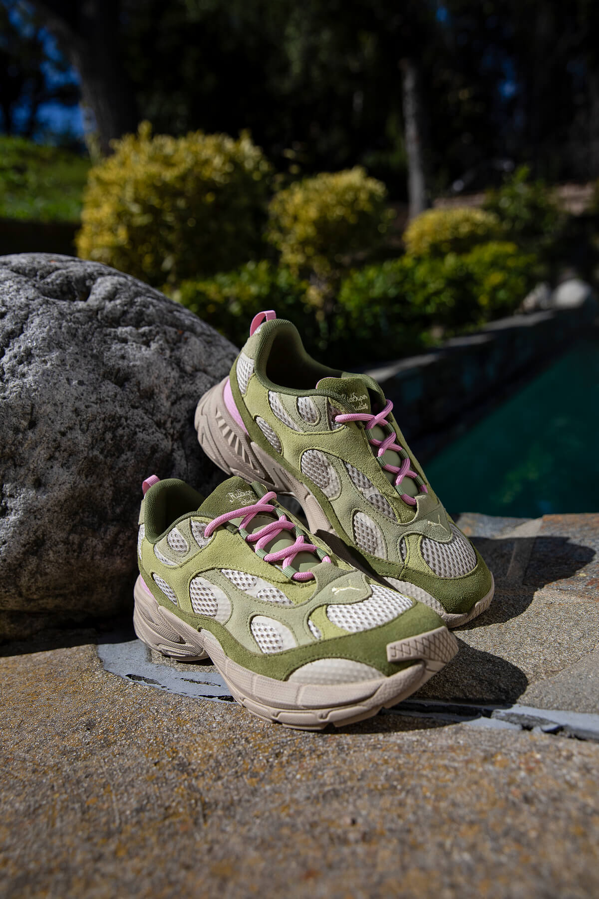 Puma x KidSuper Velophasis Nu - Olive Green / Putty - 396778-01