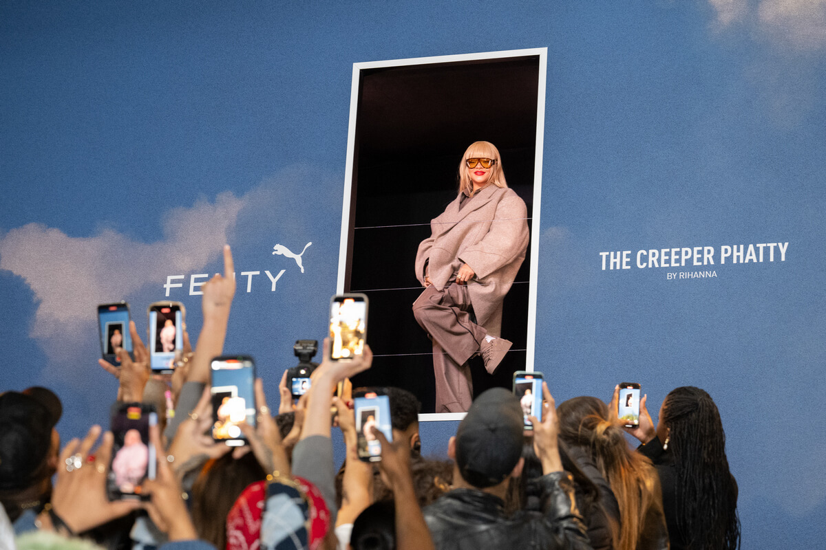 Rihanna's Fenty x Puma Creeper Phatty Earth Tone Experience Event in London