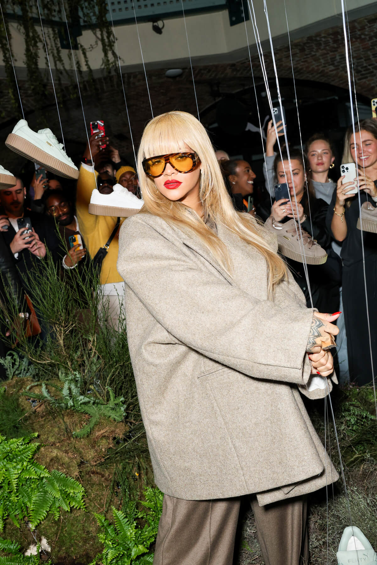Rihanna's Fenty x Puma Creeper Phatty Earth Tone Experience Event in London