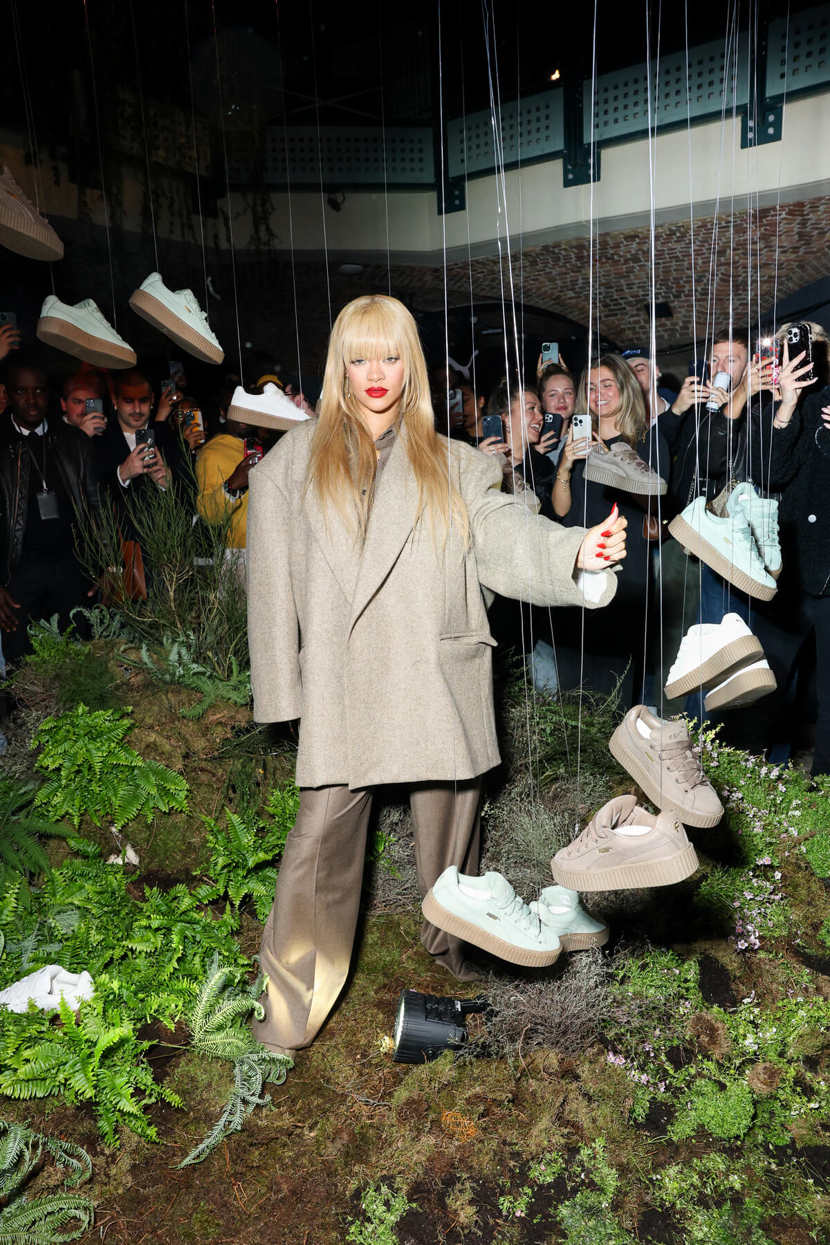 Rihanna's Fenty x Puma Creeper Phatty Earth Tone Experience Event in London