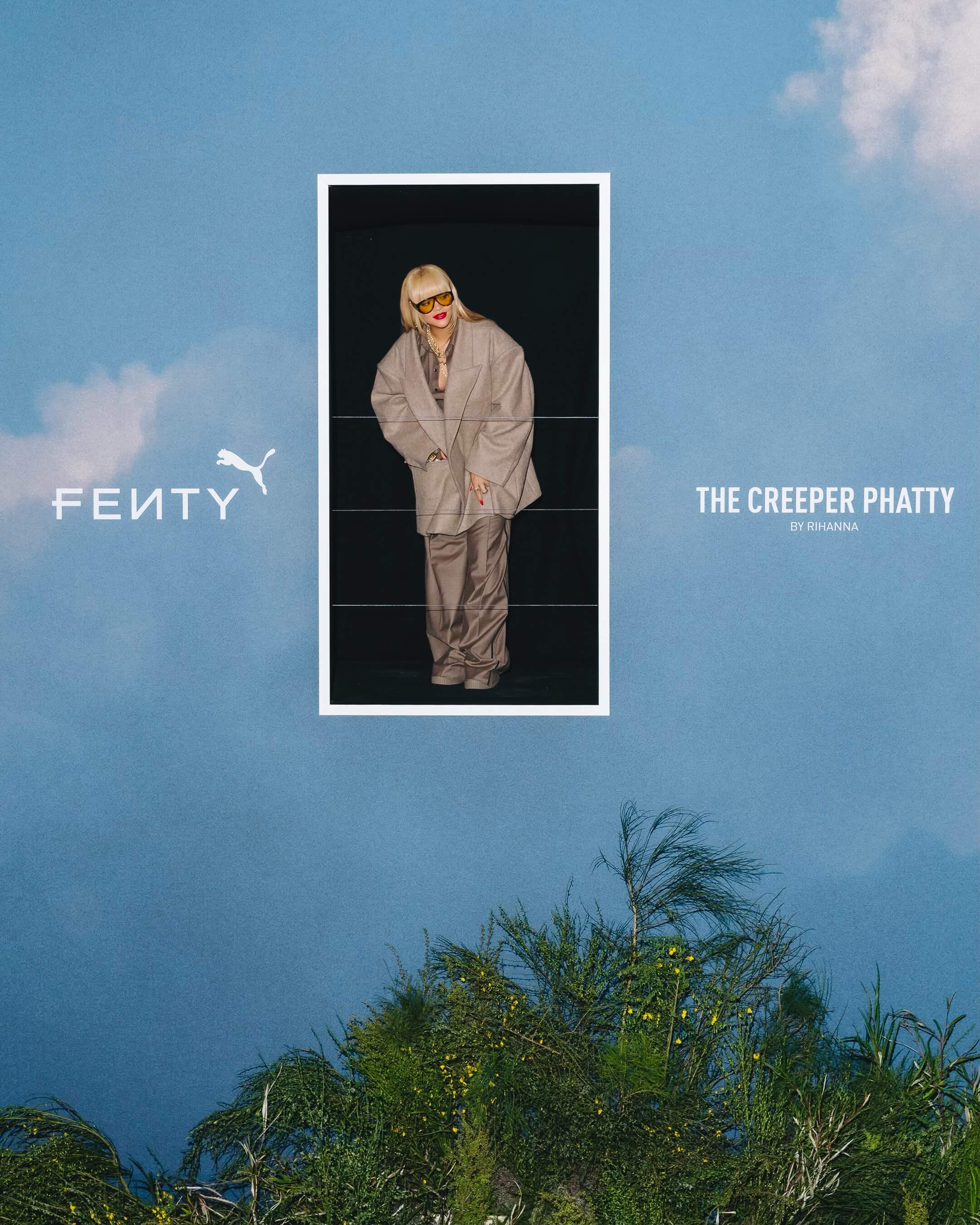 Rihanna's Fenty x Puma Creeper Phatty Earth Tone Experience Event in London