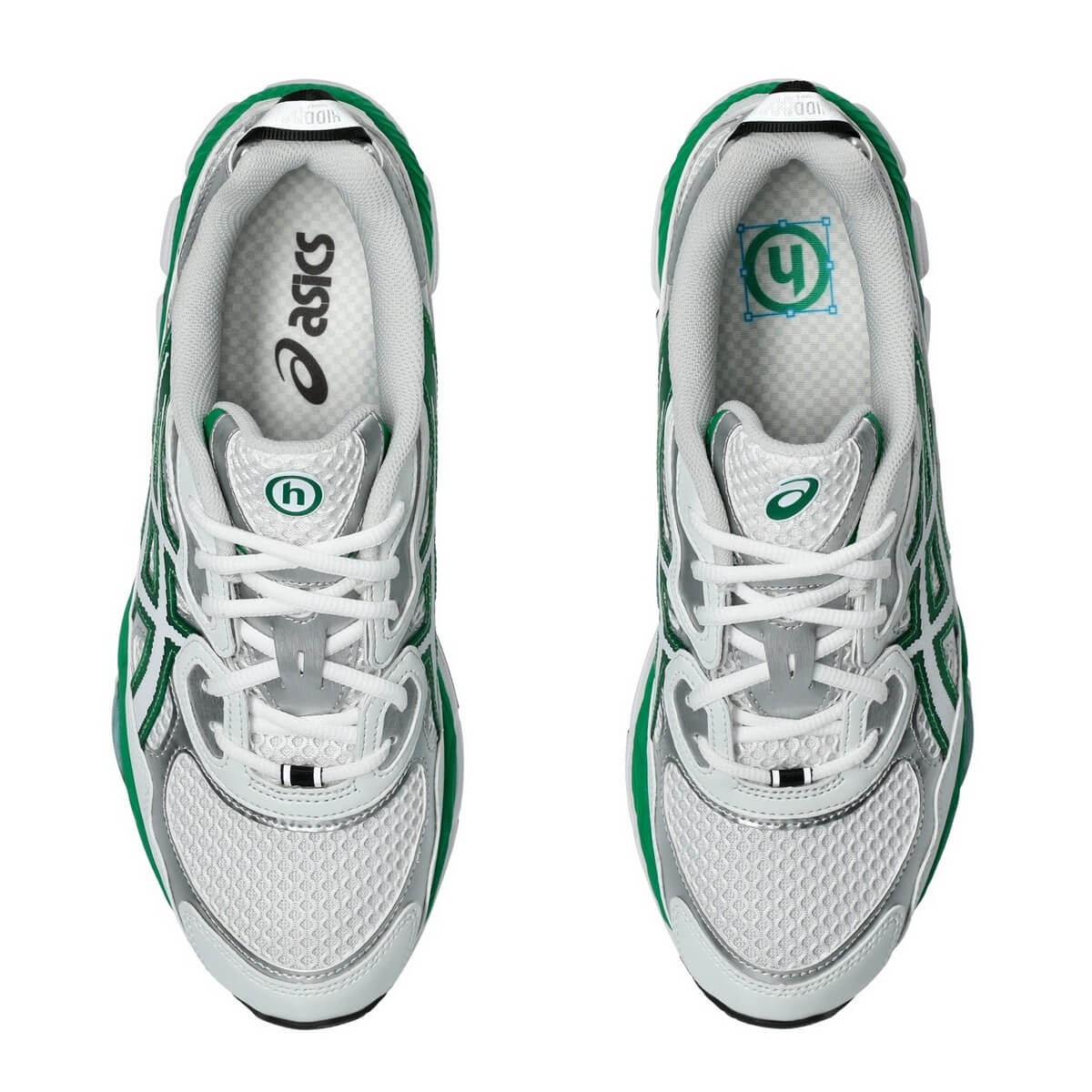 ASICS SportStyle x Hidden NY Gel-NYC - White/Green-Metallic Silver - 1201B001-100