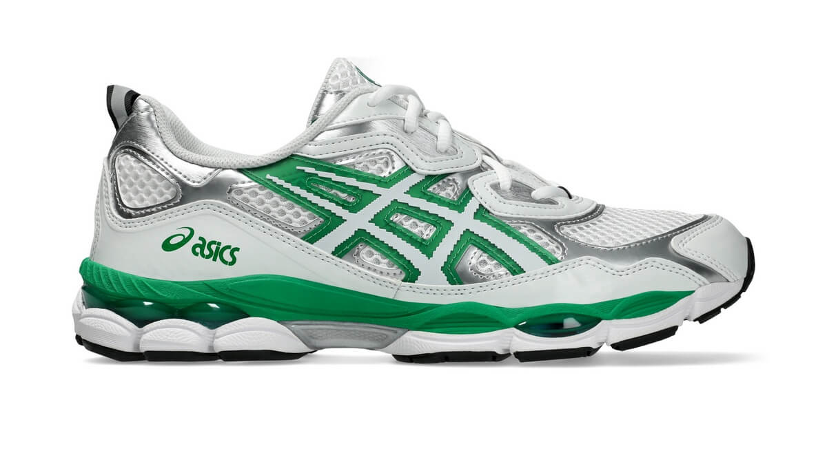 ASICS SportStyle x Hidden NY Gel-NYC - White/Green-Metallic Silver - 1201B001-100