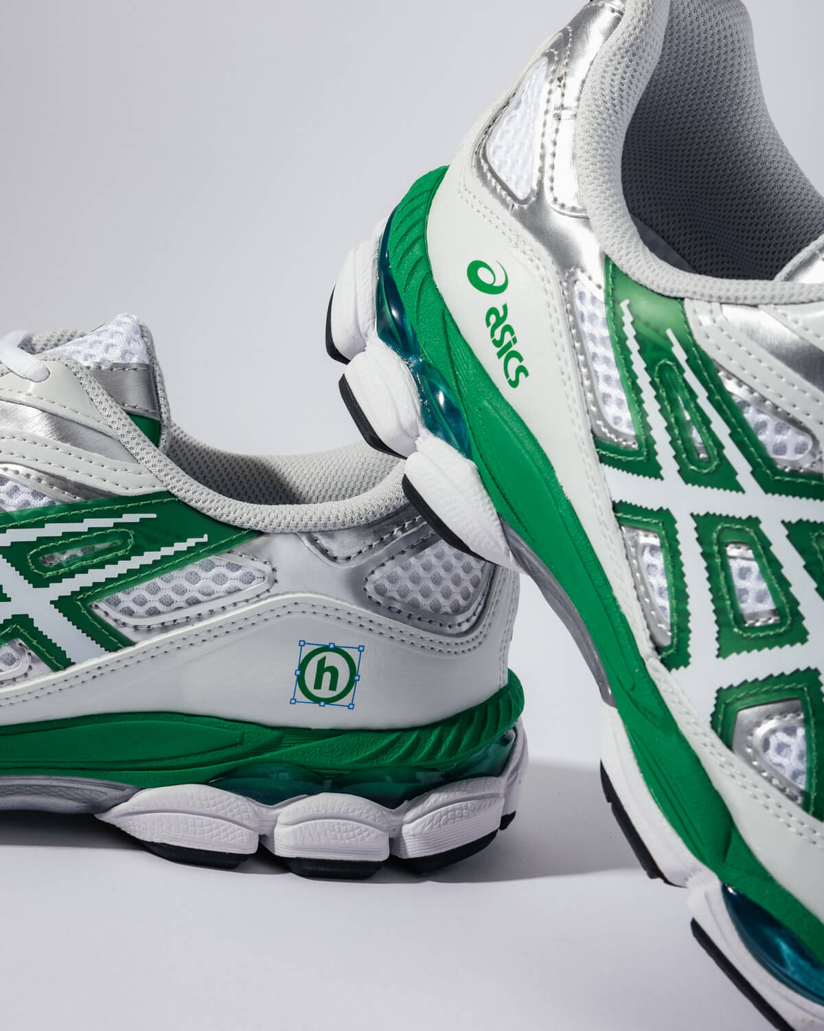 ASICS SportStyle x Hidden NY Gel-NYC - White/Green-Metallic Silver - 1201B001-100