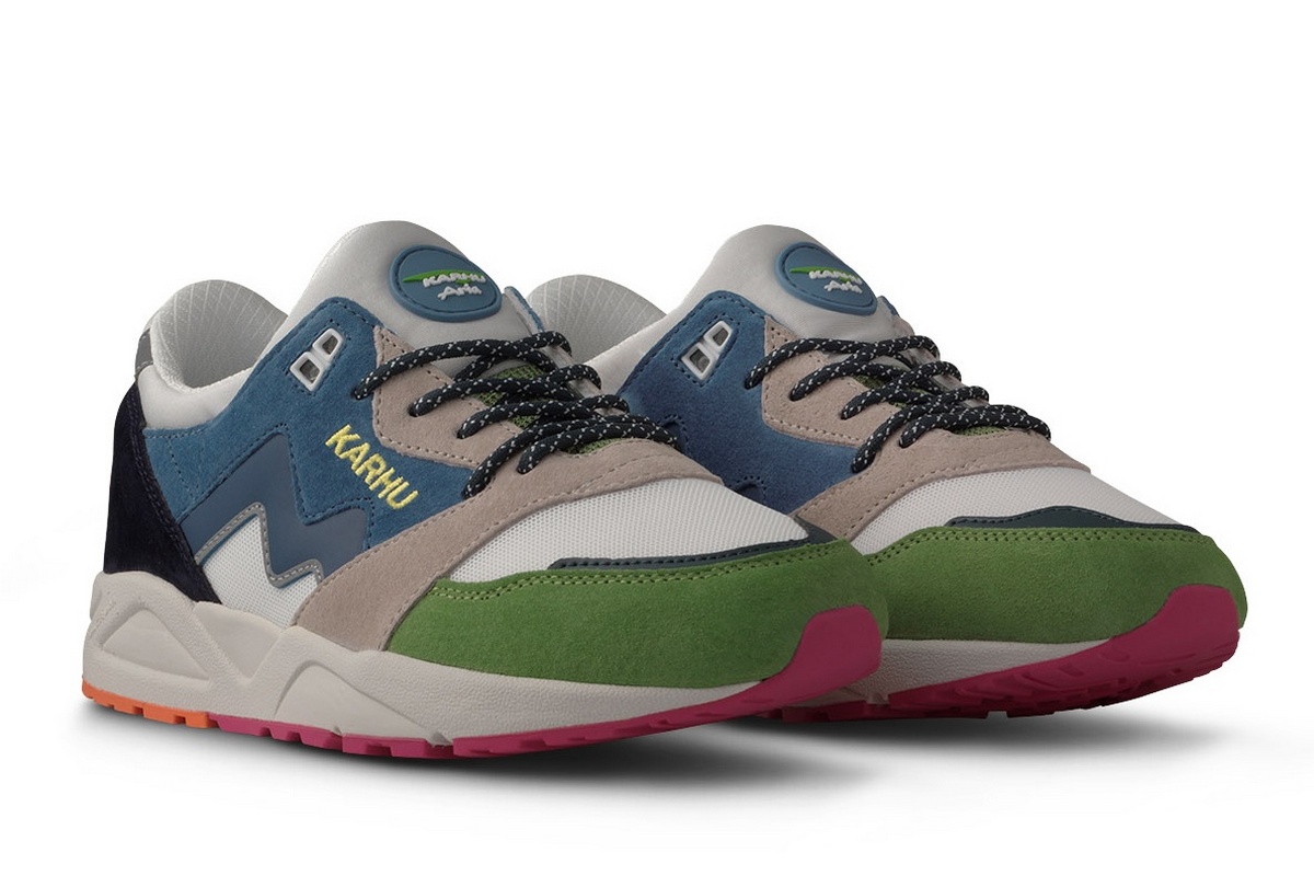 Karhu Aria 95 "Flow State" - Piquant Green / True Navy - F803111