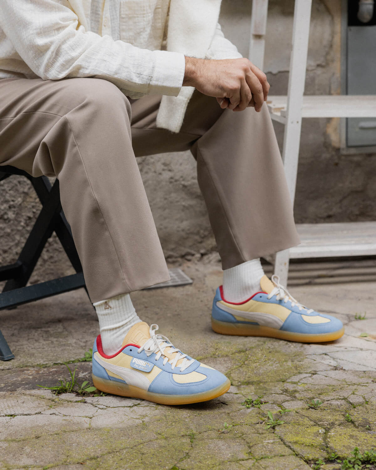 Puma x Asphaltgold Palermo "Scopa" - Chamomile / Zen Blue - 398771-01