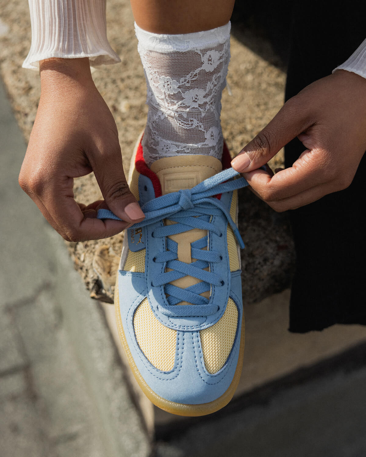 Puma x Asphaltgold Palermo "Scopa" - Chamomile / Zen Blue - 398771-01