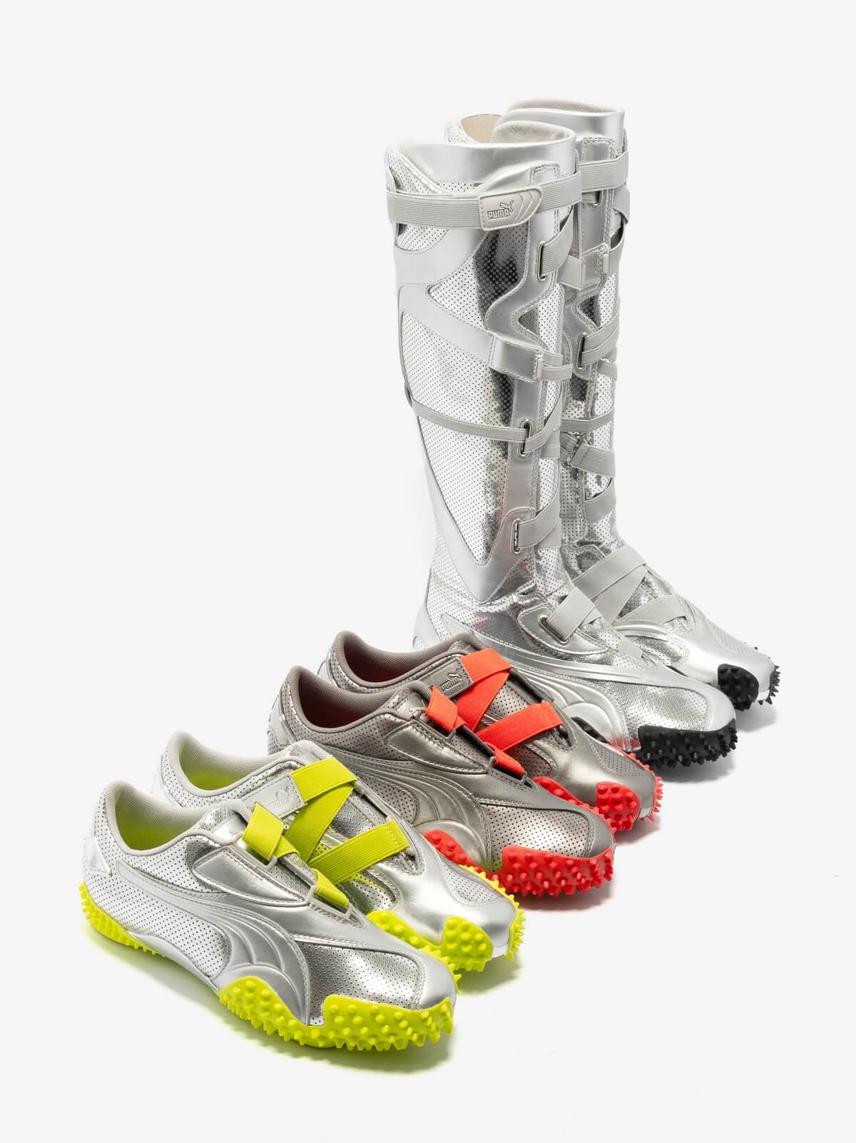 Puma x Ottlinger Mostro Lo & Hi "Silver Metallic" - Yellow/Red/Black