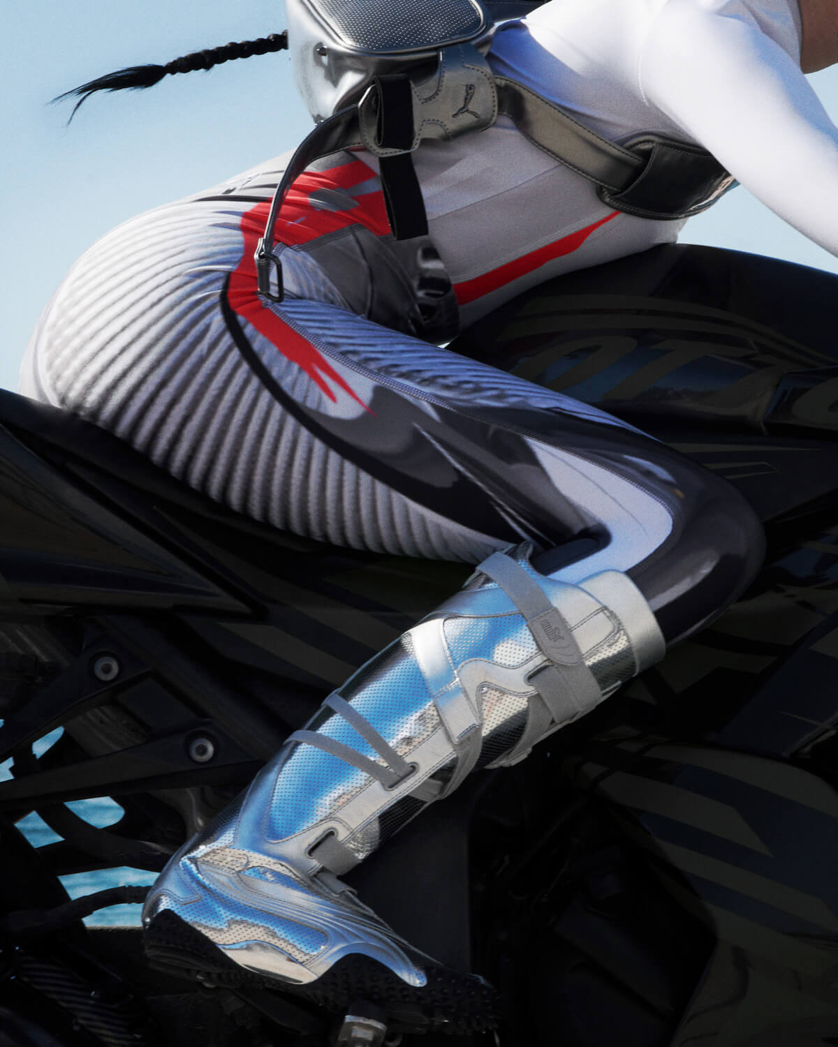 Puma x Ottolinger Mostro Boot - Silver / Black