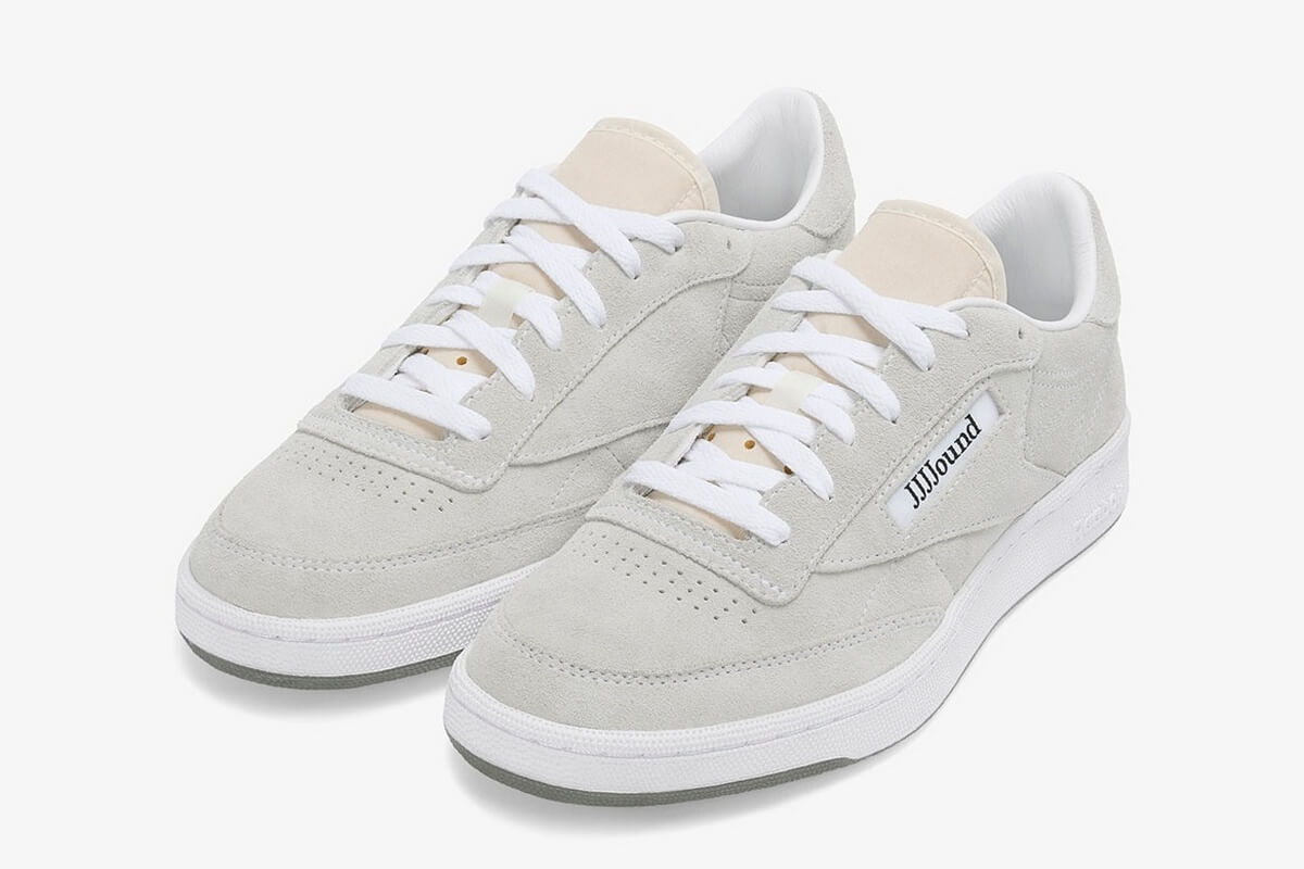 Reebok x JJJJound Club C 85 - Footwear White / Chalk / Spacer Grey - RMIA04VC99LEA0033C01