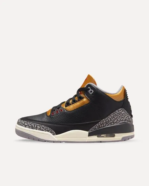 Nike Wmns Air Jordan 3 Retro „Black Cement Gold“