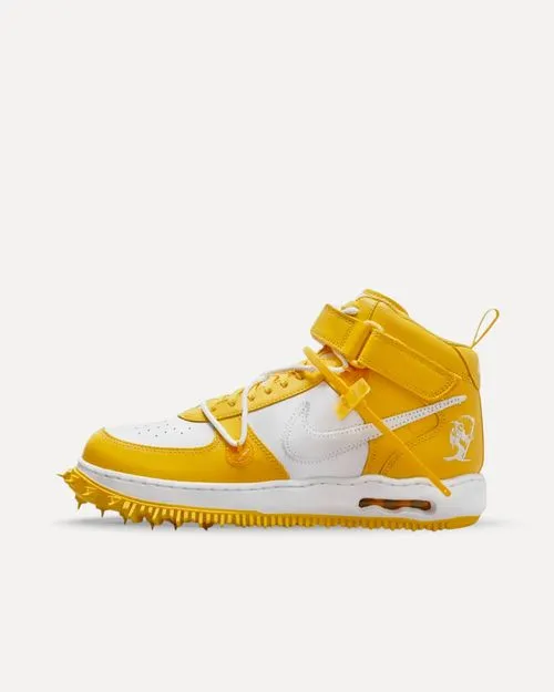 Nike x Off-White x Air Force 1 Mid SP Leather „Varsity Maize“