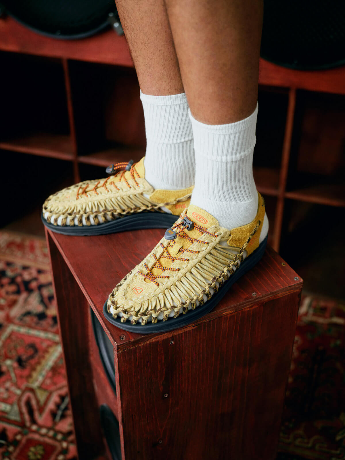 KEEN x SNS Uneek Flat New Wheat / Reed Yellow