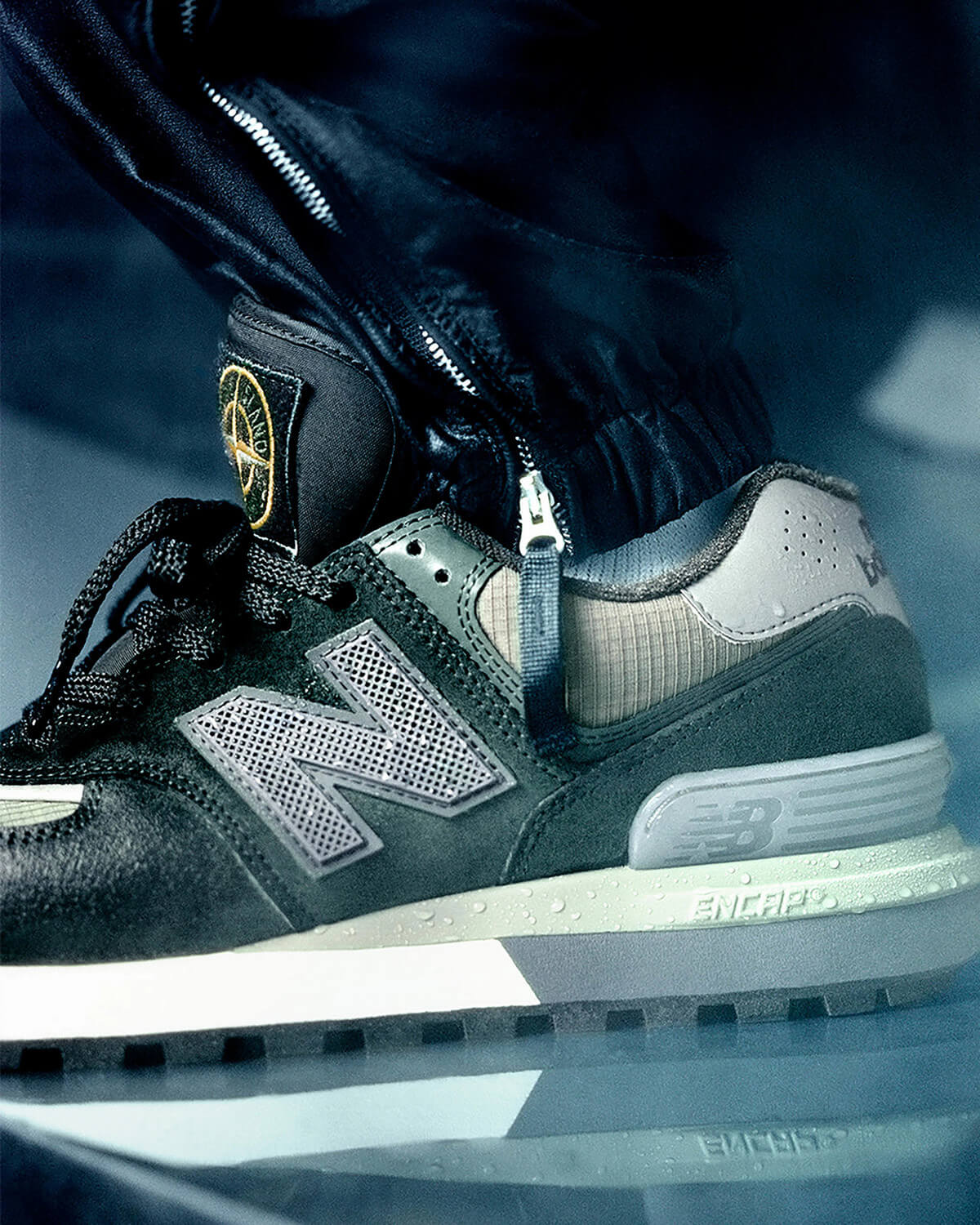 Stone Island x New Balance 574 Legacy - Dark Green - U574LGIL