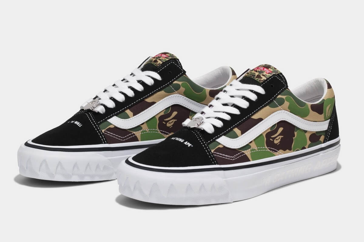 VANS x BAPE - LX Old Skool - ABC Multi-Camo - Black/White/Multi-Color - VN000E6VE36