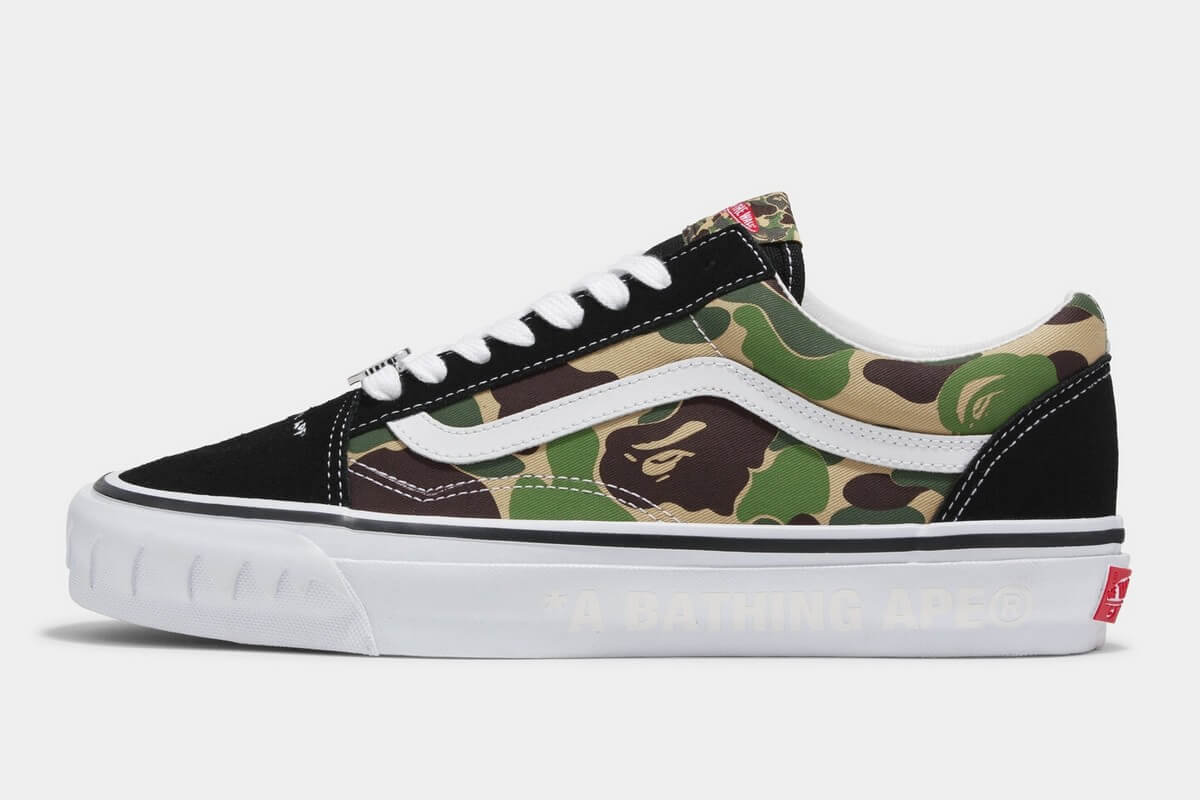 VANS x BAPE - LX Old Skool - ABC Multi-Camo - Black/White/Multi-Color - VN000E6VE36
