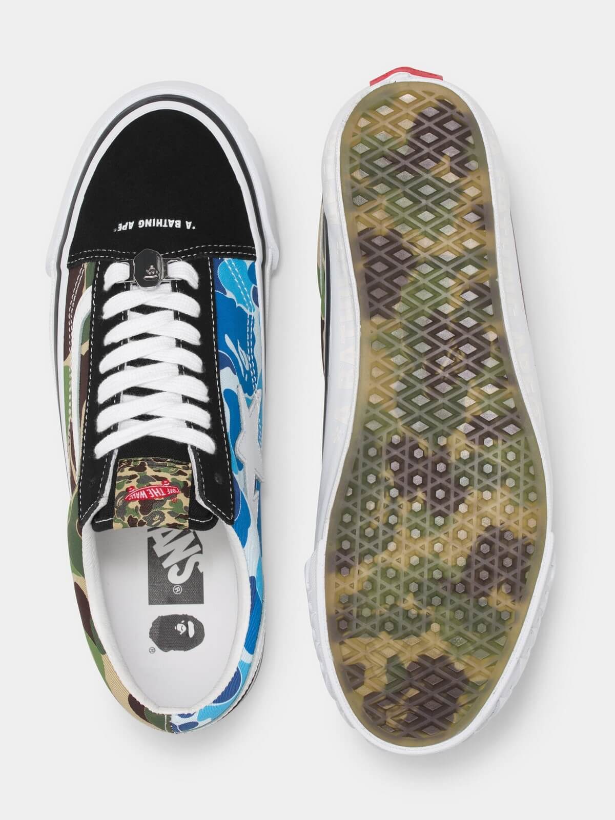 VANS x BAPE - LX Old Skool - ABC Multi-Camo - Black/White/Multi-Color - VN000E6VE36