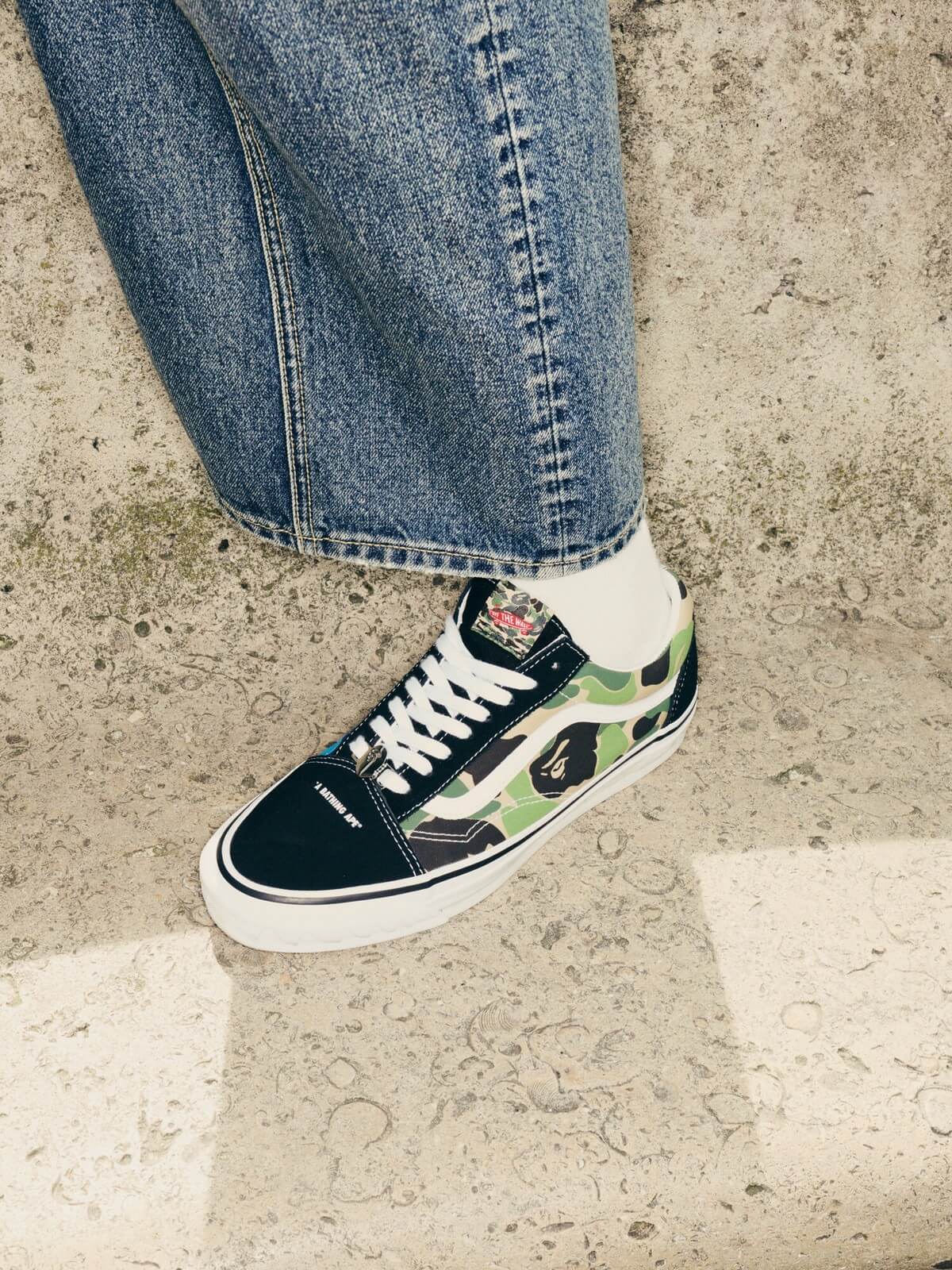 VANS x BAPE - LX Old Skool - ABC Multi-Camo - Black/White/Multi-Color - VN000E6VE36