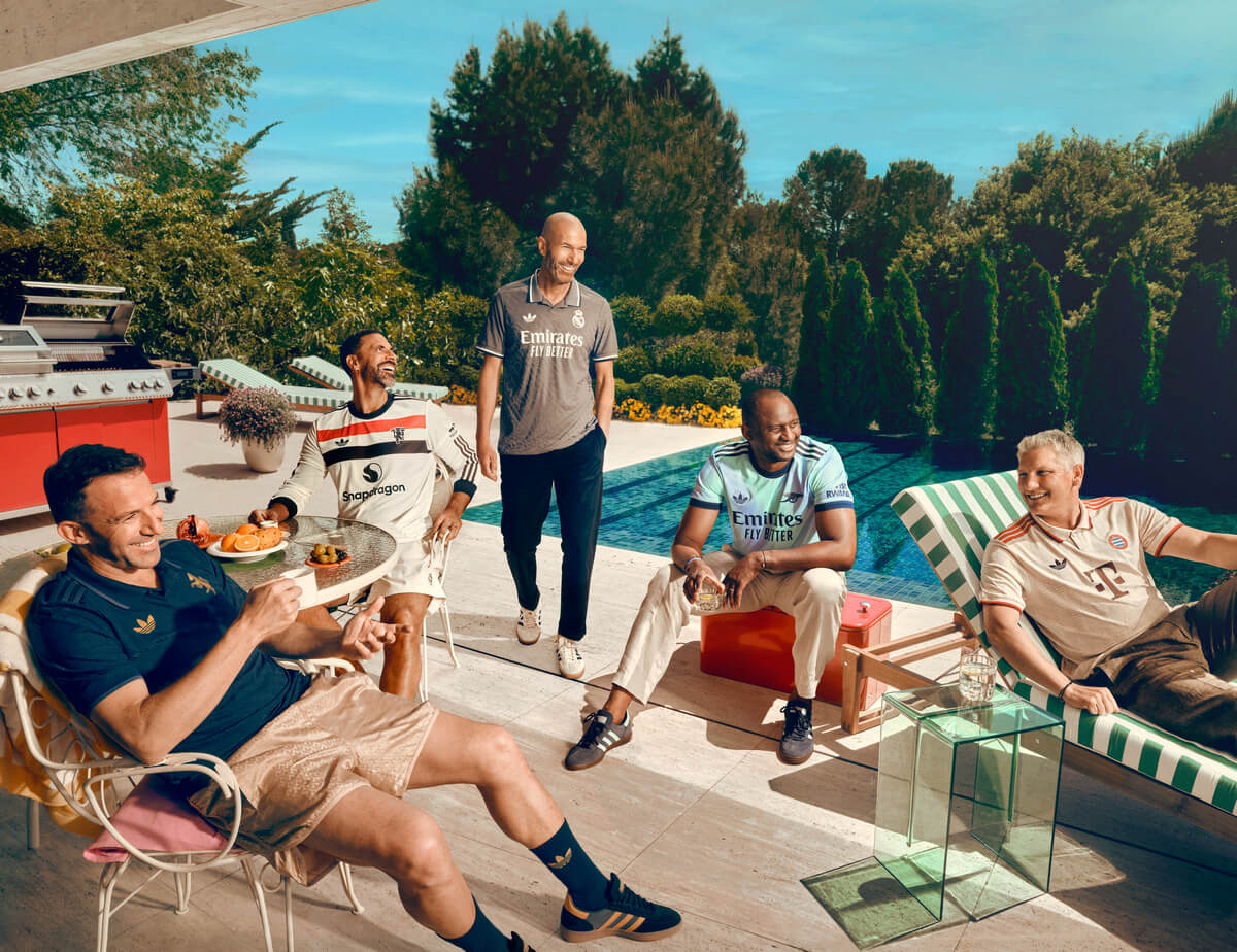 adidas Originals - Retro Auswärts Trikots FC Bayern München, Arsenal London, Juventus Turin, Manchester United, Real Madrid mit Trefoil