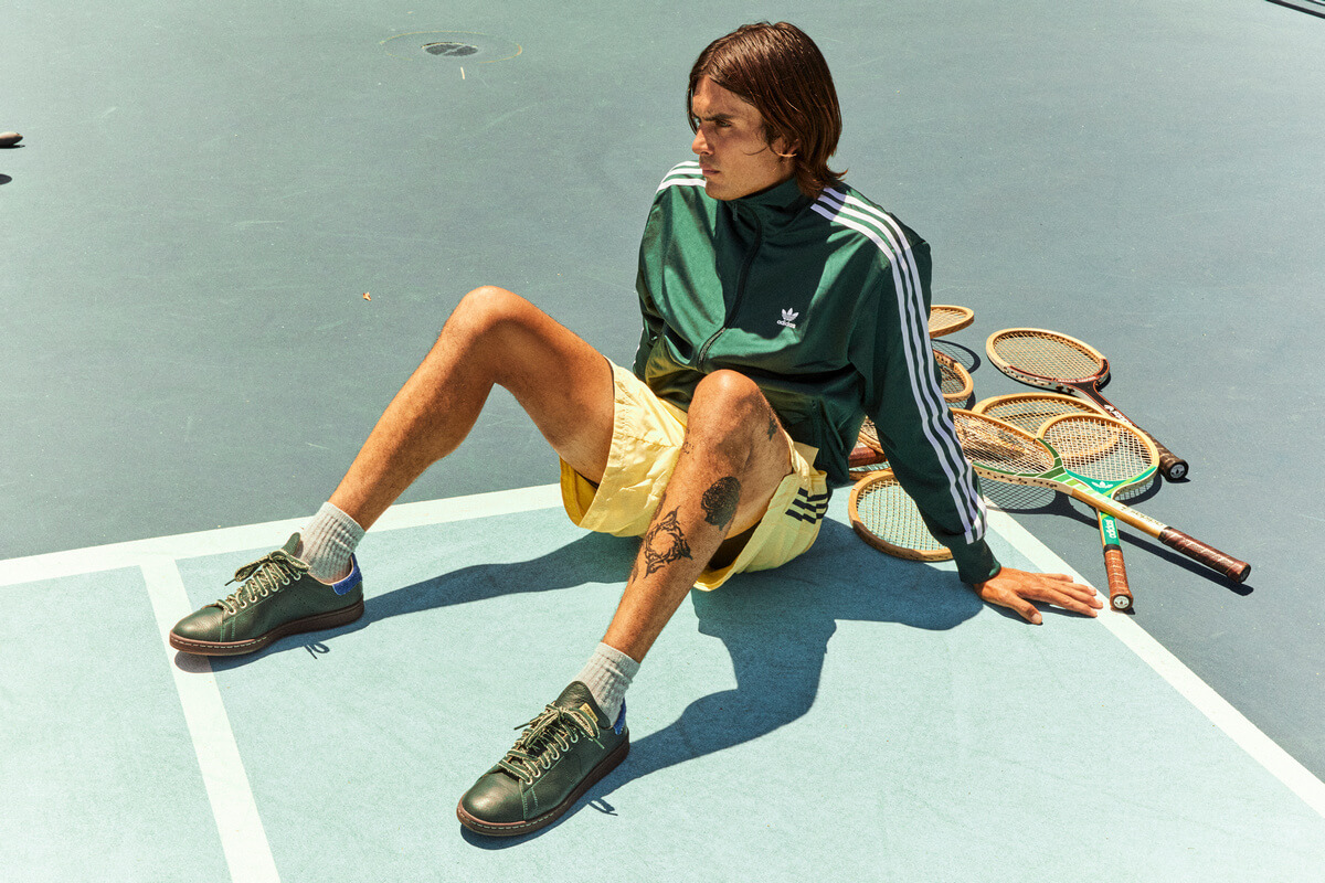 adidas Originals x Brain Dead - Stan Smith - Shadow Green / Bahia Light Blue / Sand Strata - IH3433