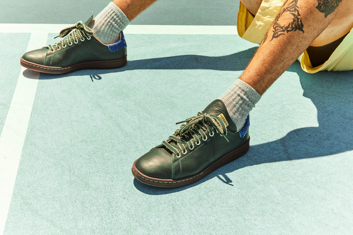 adidas Originals x Brain Dead - Stan Smith - Shadow Green / Bahia Light Blue / Sand Strata - IH3433