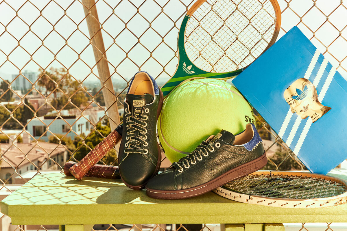 adidas Originals x Brain Dead - Stan Smith - Shadow Green / Bahia Light Blue / Sand Strata - IH3433