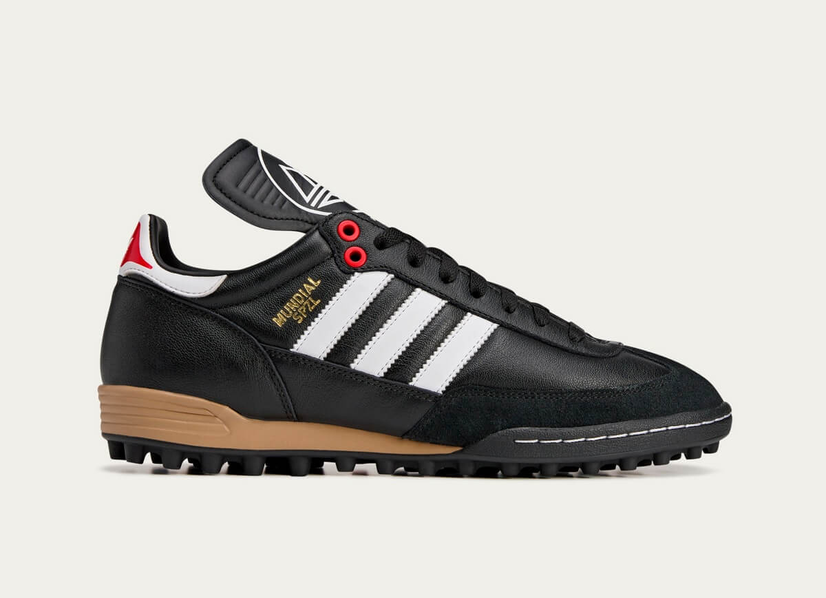 adidas Spezial Mundial Team SPZL F.C. TF - Core Black / Cloud White / Silver Metallic - IE9095