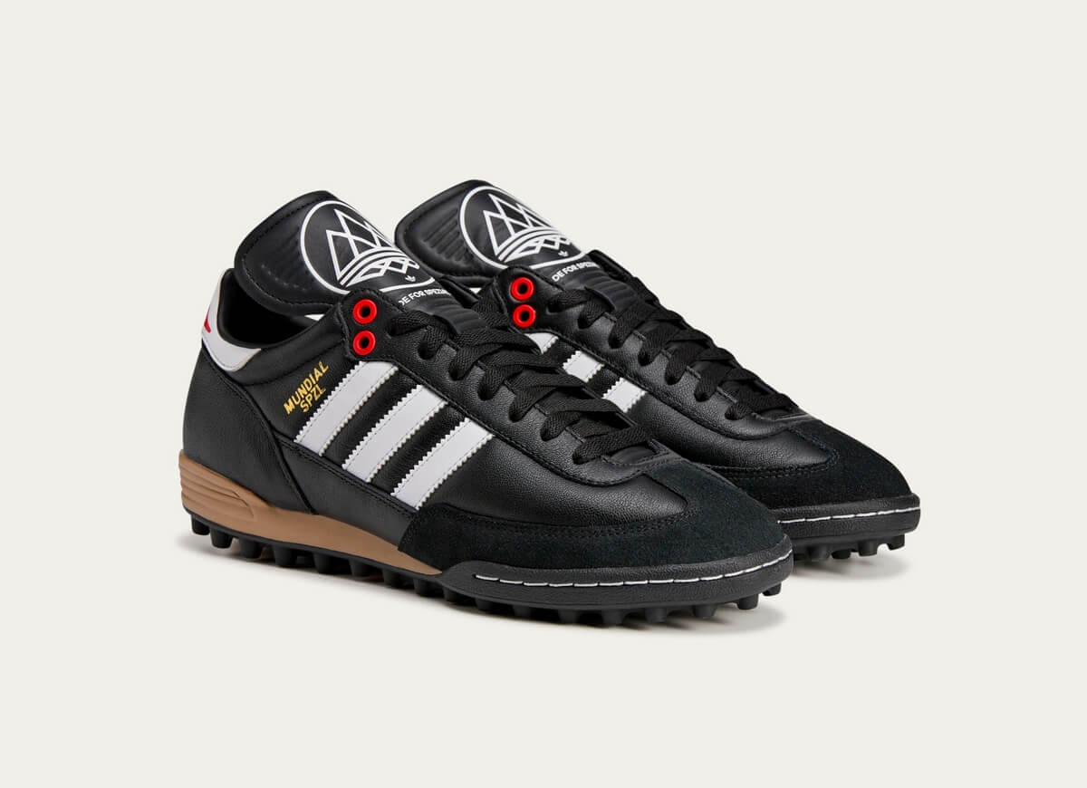 adidas Spezial Mundial Team SPZL F.C. TF - Core Black / Cloud White / Silver Metallic - IE9095