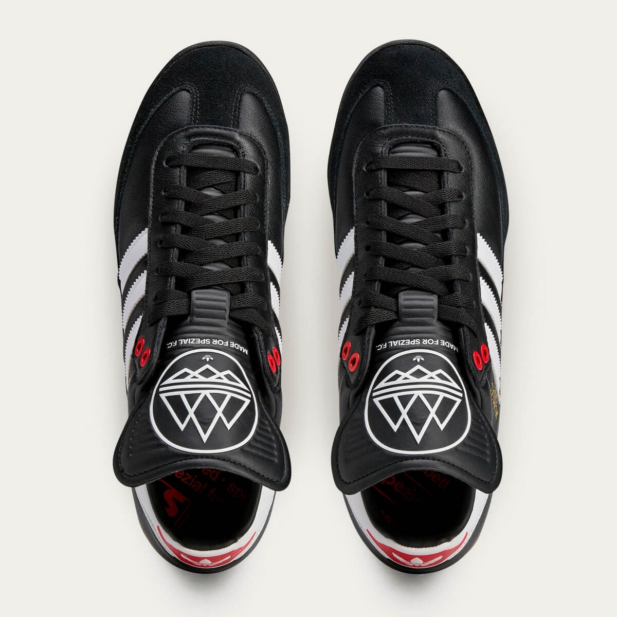 adidas Spezial Mundial Team SPZL F.C. TF - Core Black / Cloud White / Silver Metallic - IE9095