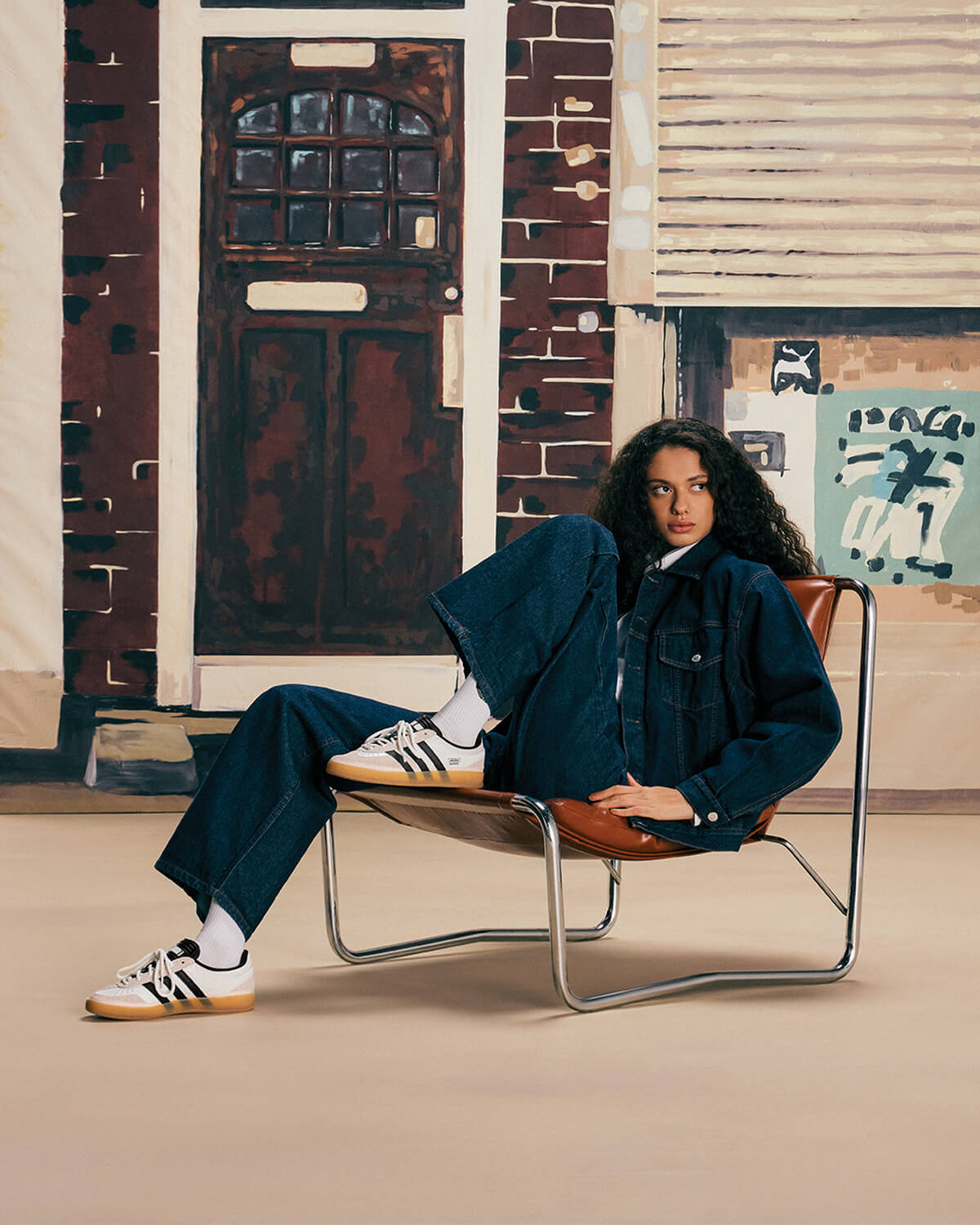 adidas Originals x Bad Bunny Gazelle Indoor "Benito"- Core White / Core Black / Gum - IF9735