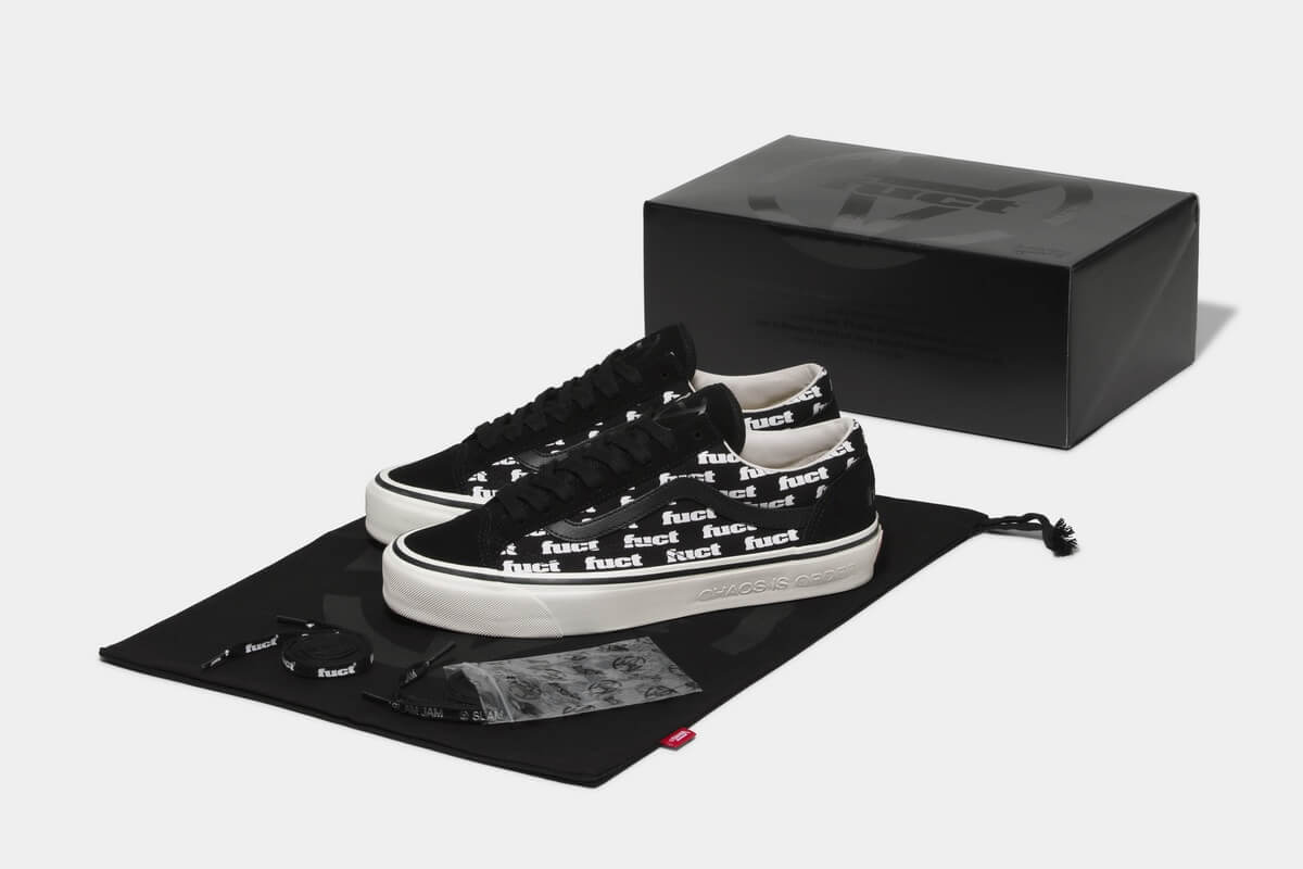 Vans x Slam Jam by FUCT LX Old Skool Reissue 36 - Black / Marshmallow - VN000NBKT5O1