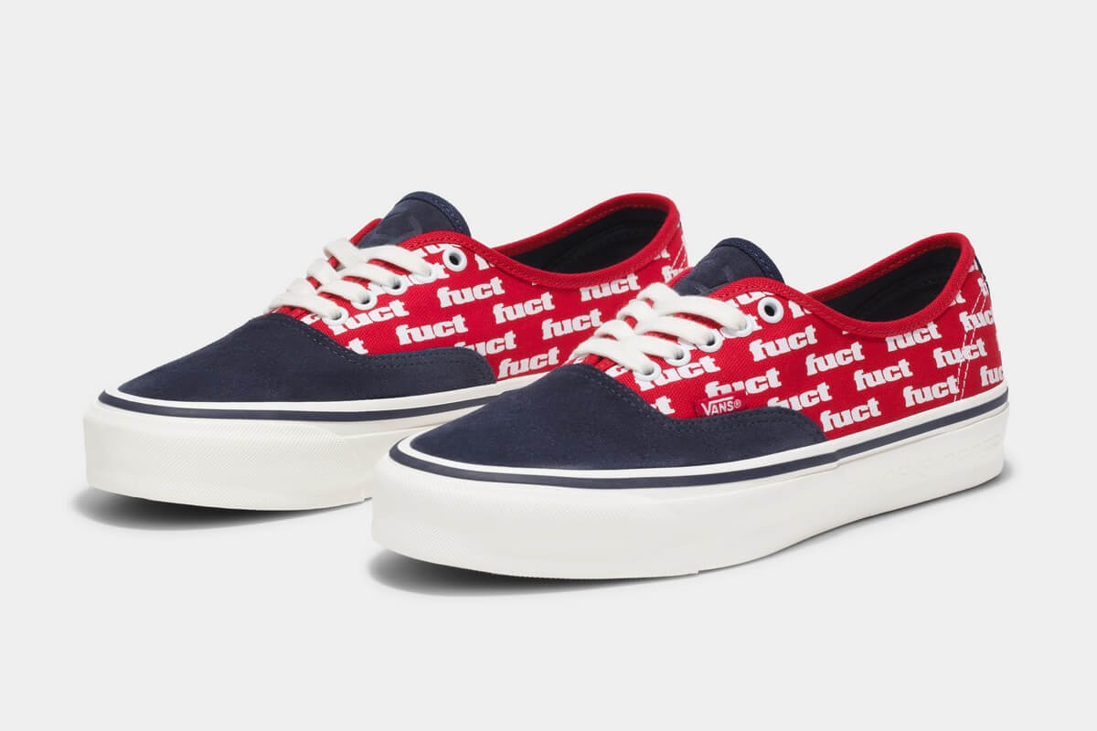 Vans x Slam Jam by FUCT LX Authentic Reissue 44 - Black / Marshmallow - VN0007QZT5O1