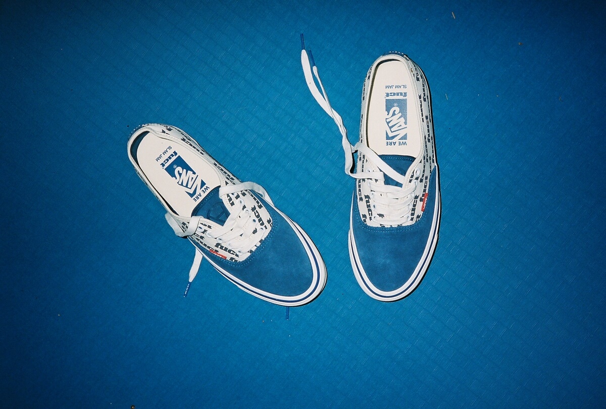 Vans x Slam Jam by FUCT LX Authentic Reissue 44 - White / True Blue - VN0007QZSVI1