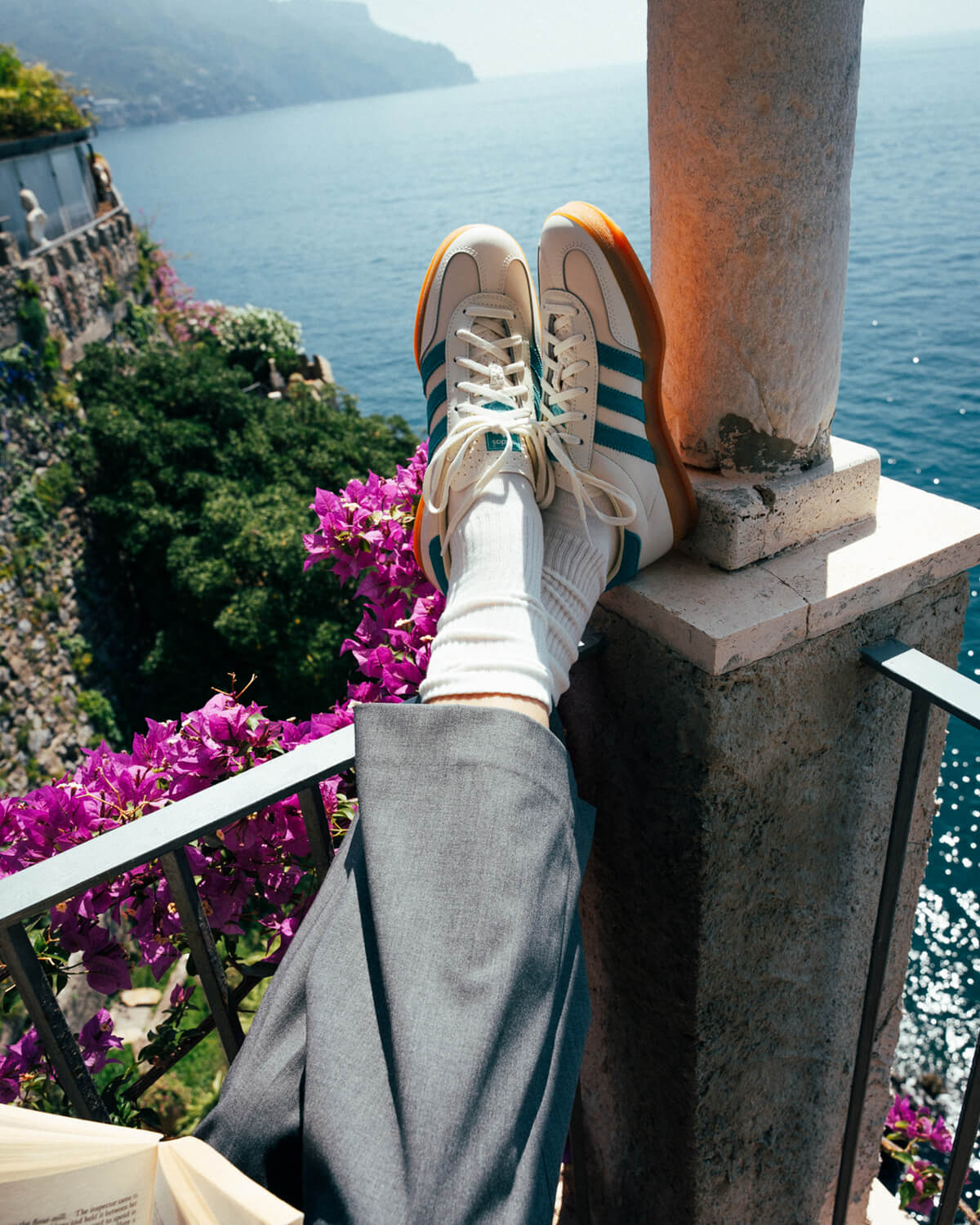 adidas Originals Gazelle Indoor "Amalfi Days" - Chalk White / Hi-Res Aqua / Gum - JI2583