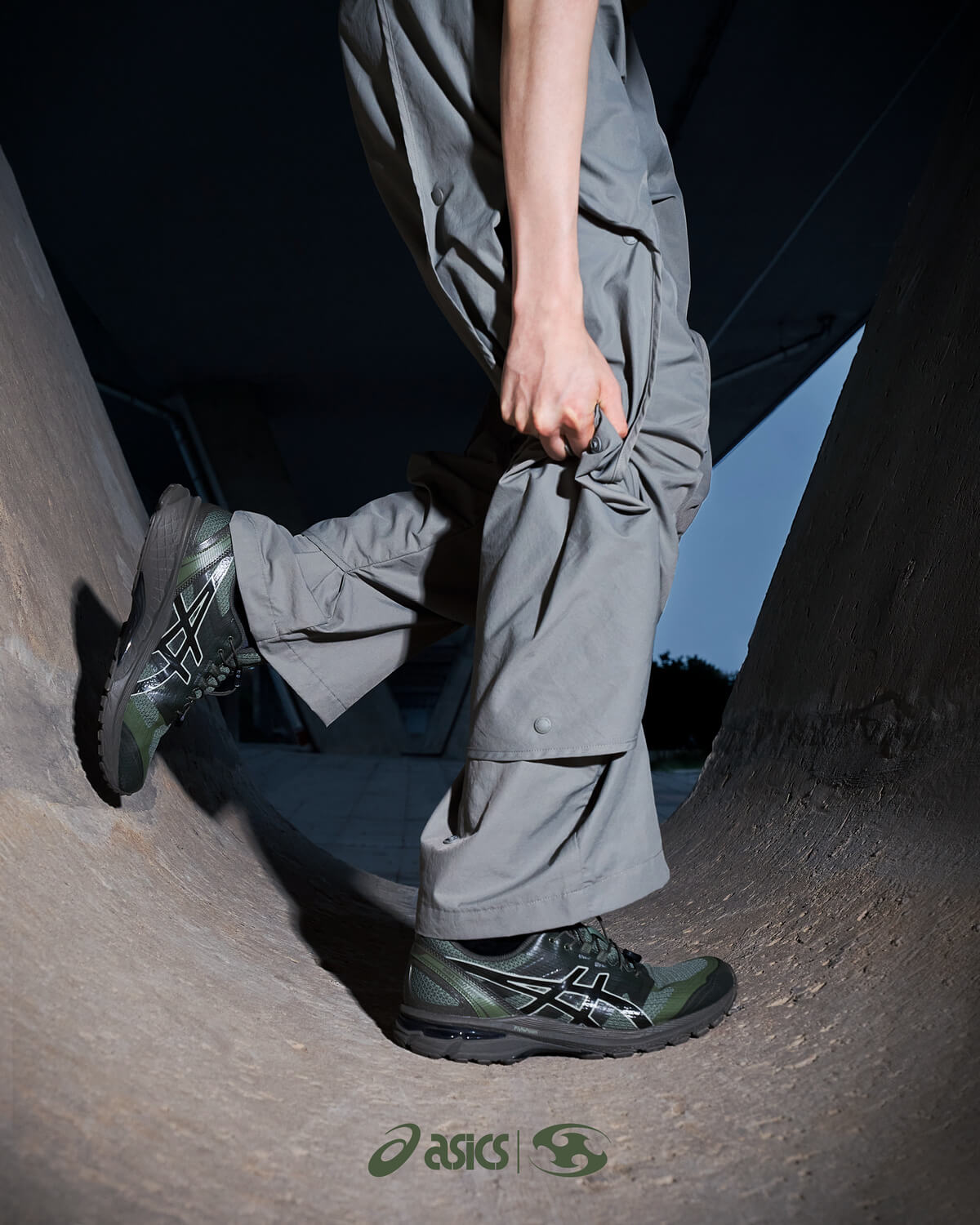 ASICS x SAN SAN GEAR Gel-Terrain - Bronze Green/Tarmac - 1203A744-300