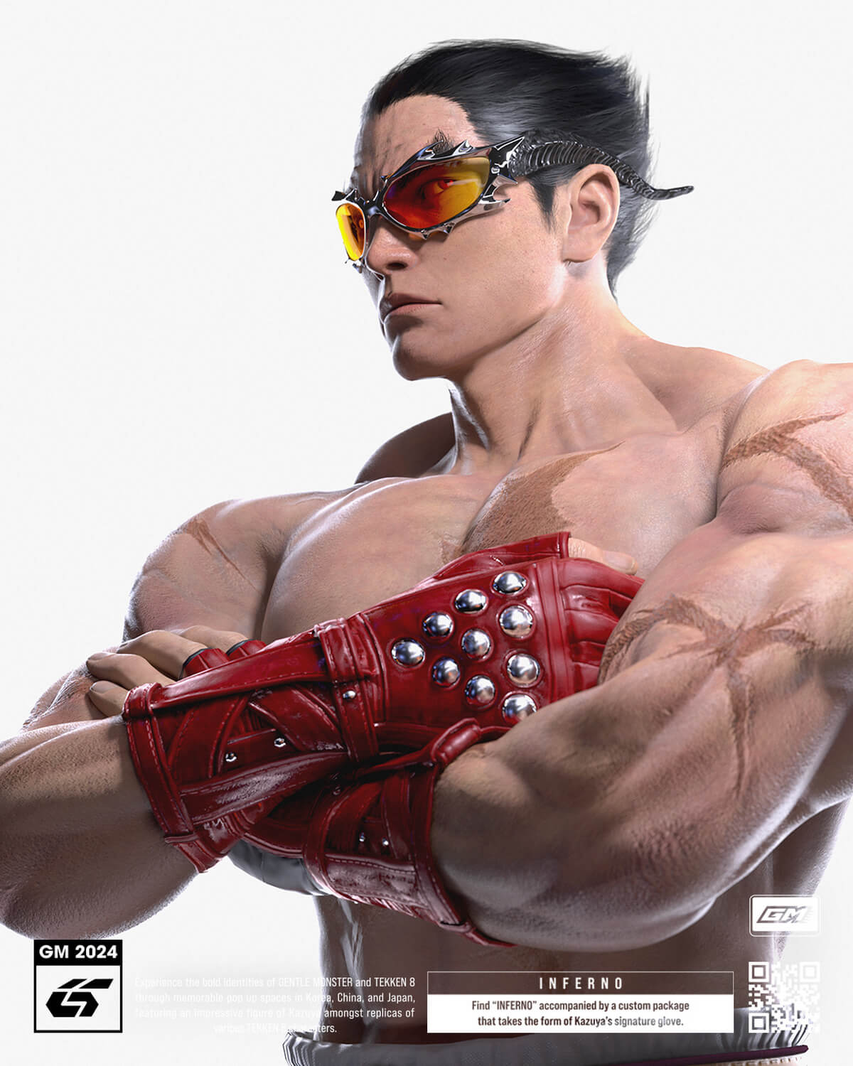 GENTLE MONSTER x TEKKEN 8 'Inferno" Brille