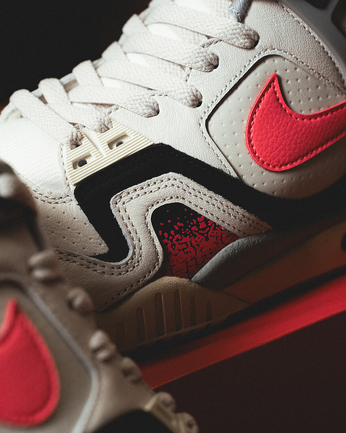 Nike Air Tech Challenge 'Hot Lava' - Phantom/Hot Lava/Black/Silver/Pale Ivory - FZ9033-001