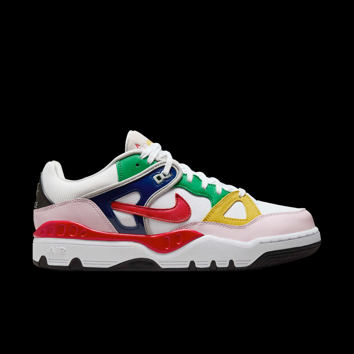 Nike x Nigo Air Force 3 Low - White/University Red-Tour Yellow-Pink Foam-Blue Void-Lucky Green - FQ7012-100