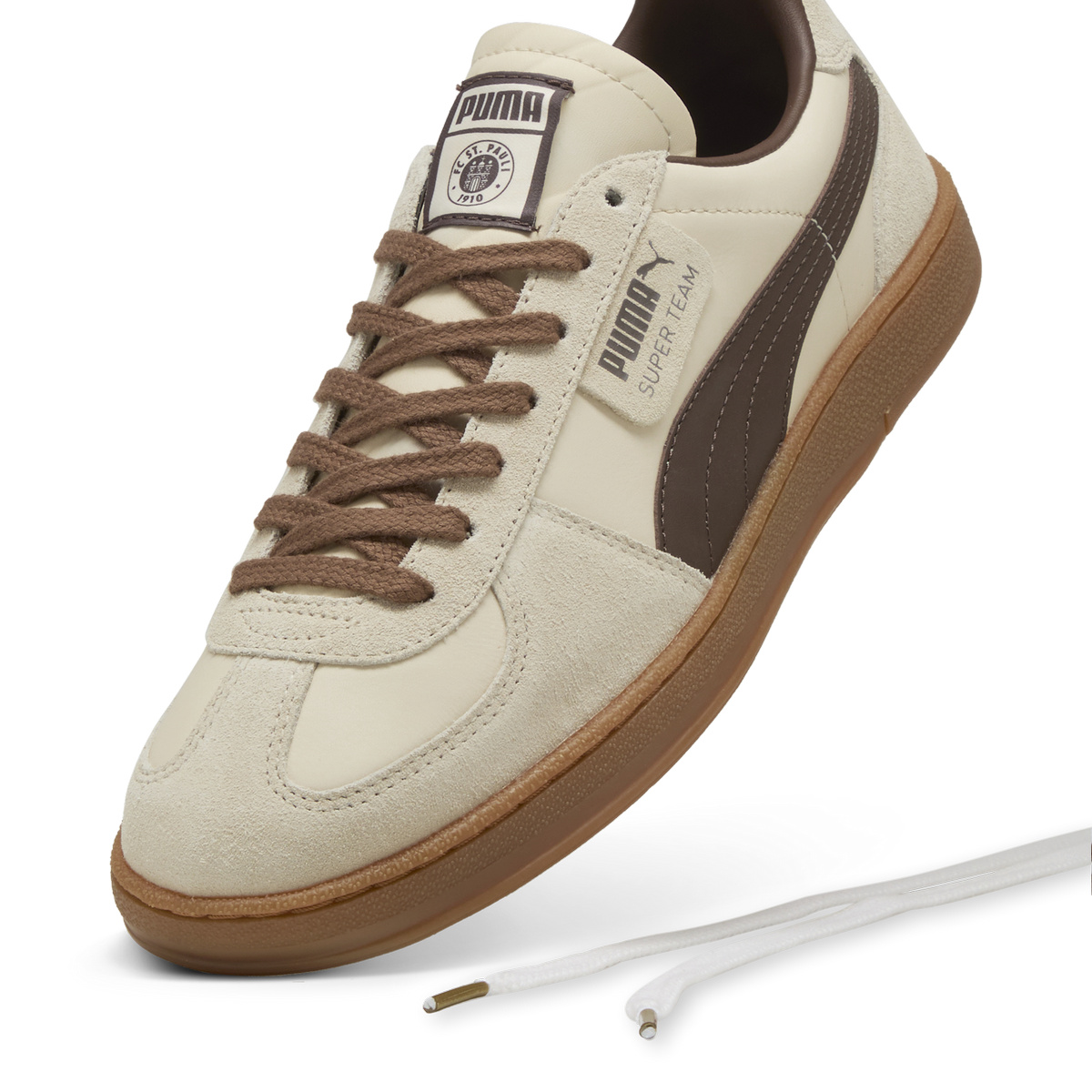 PUMA x F.C. St. Pauli Super Team - Sugared Almond / Espresso Brown - 401078-01