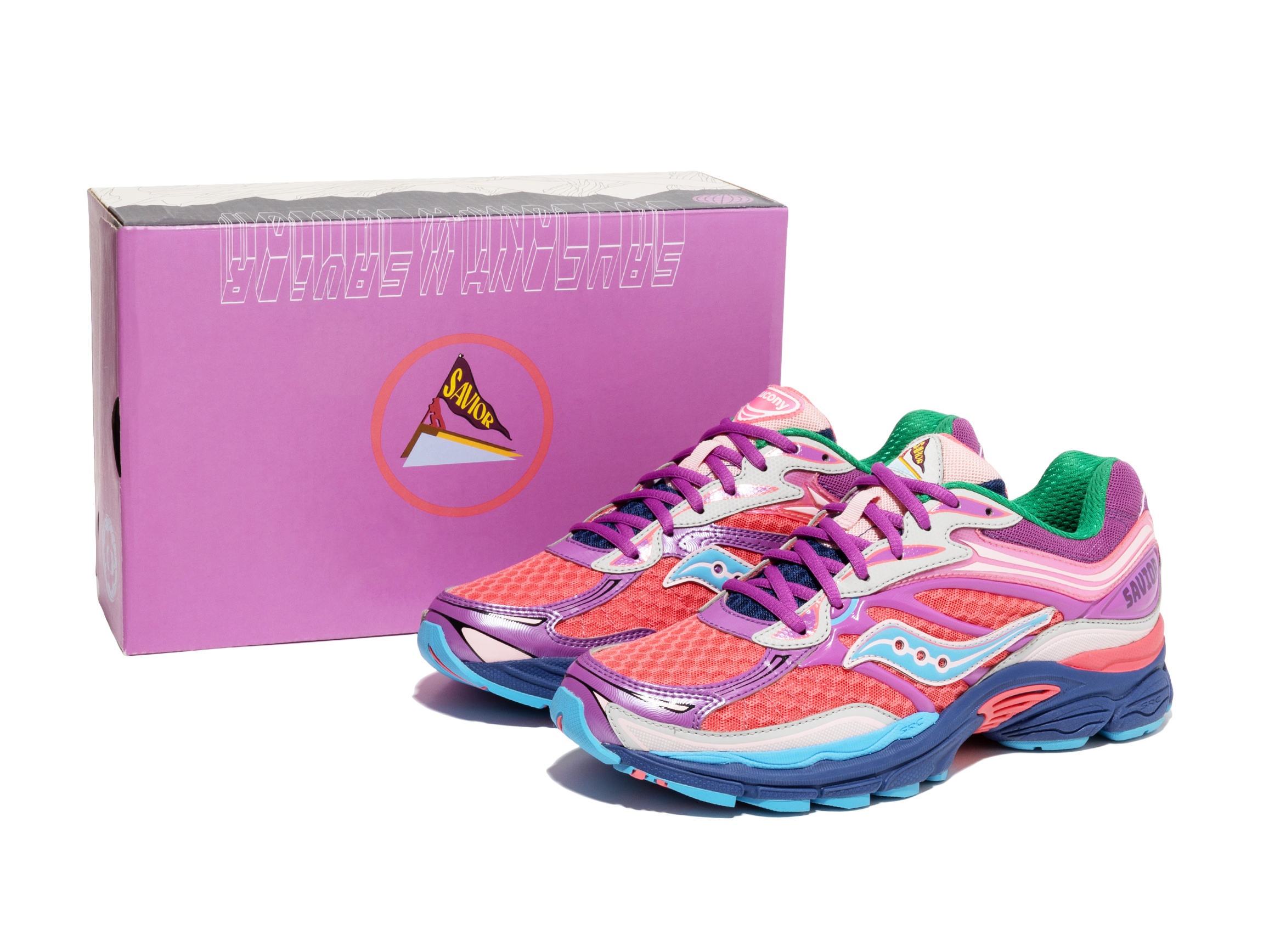 Saucony x Jae Tips ProGrid Omni 9 “To Do List” - Pink / Purple - S70864-1