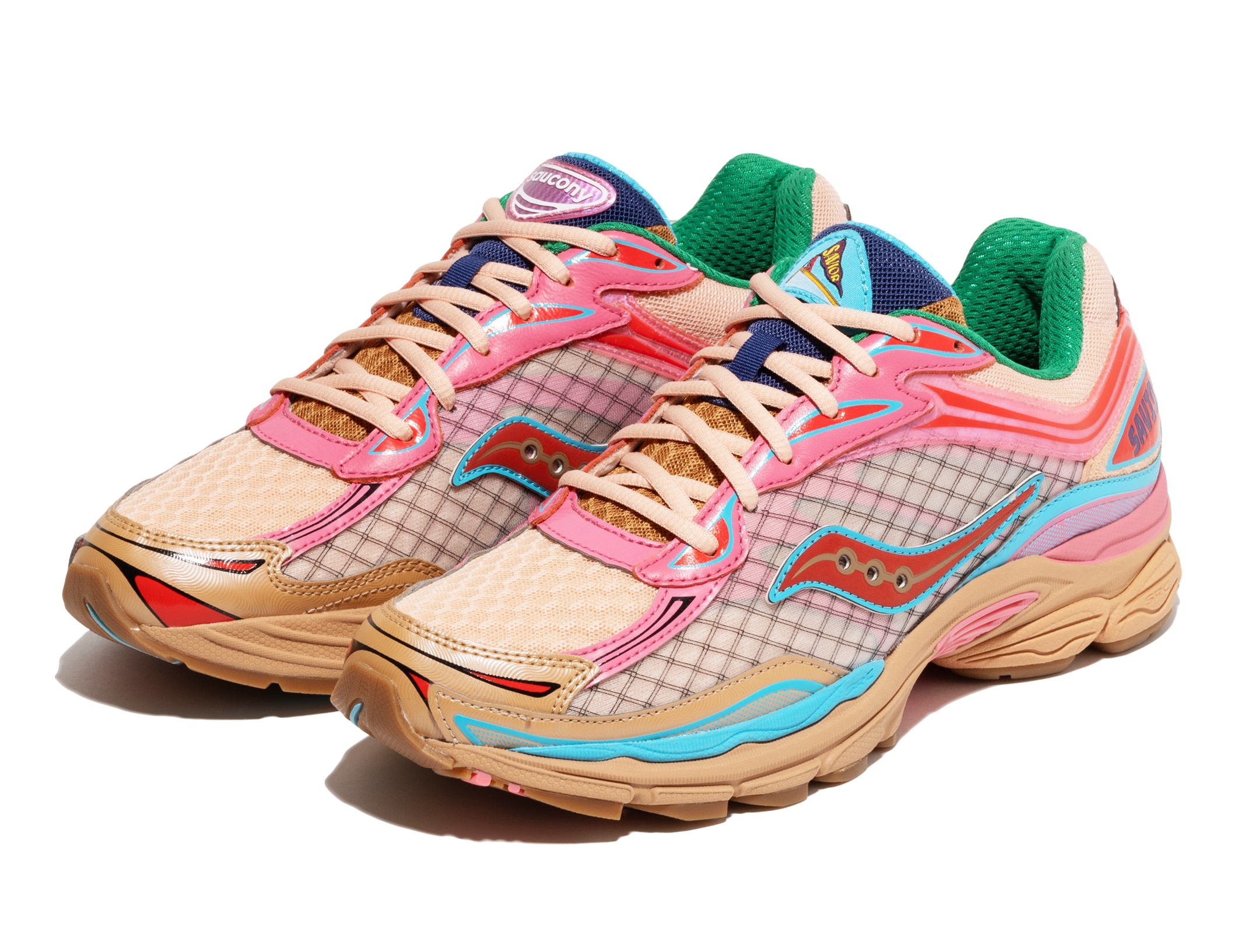 Saucony x Jae Tips ProGrid Omni 9 “To Do List” - Tan / Pink - S70864-2