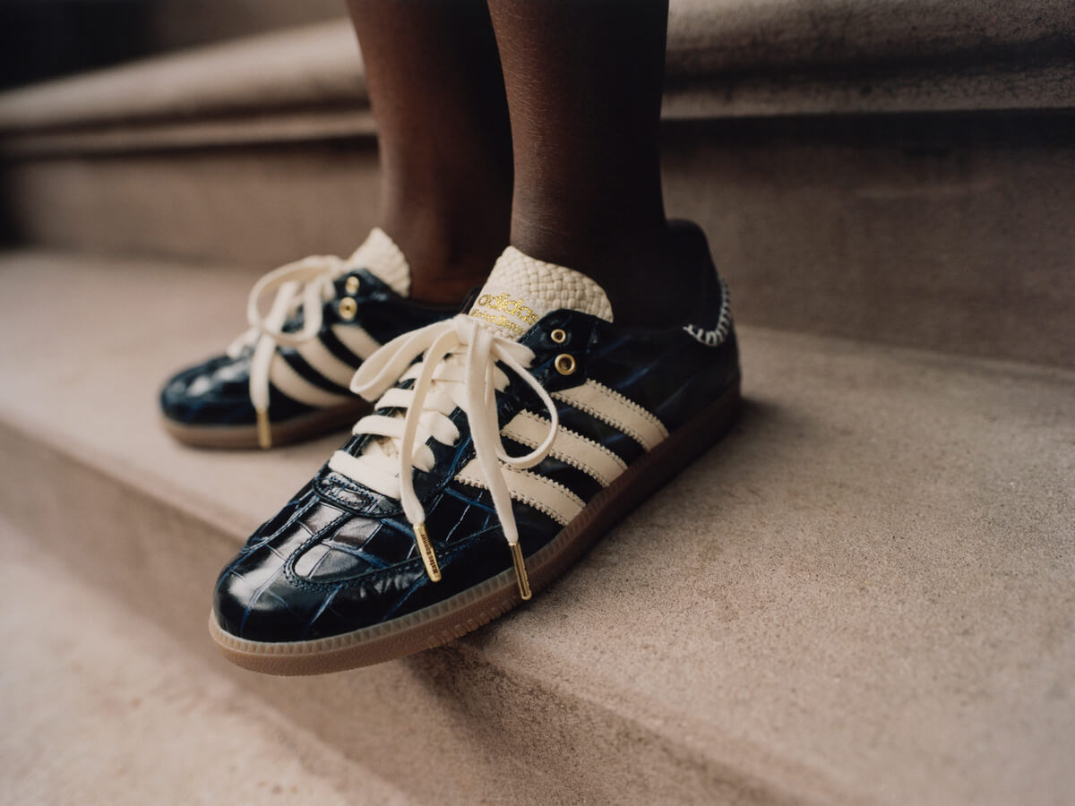 adidas x Wales Bonner Samba - Collegiate Navy / Wonder White / Night Red - JH9825