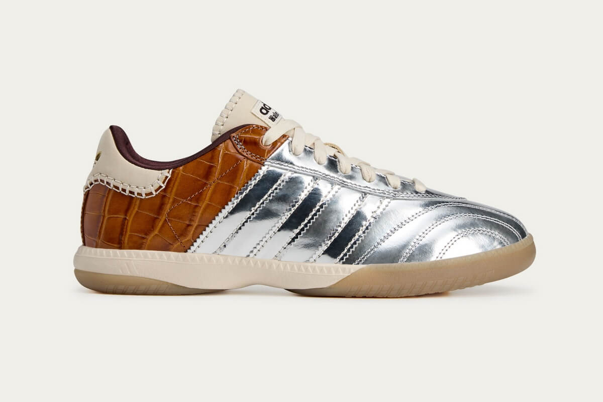 adidas x Wales Bonner Samba Millennium - Metallic Silver / Silver Metallic / Easy Yellow - IH5777