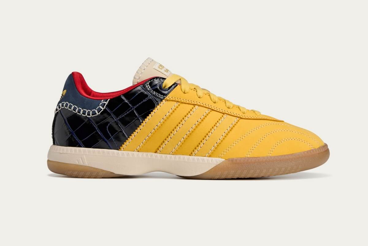 adidas x Wales Bonner Samba Millennium - St Fade Gold / Collegiate Navy - IH8407
