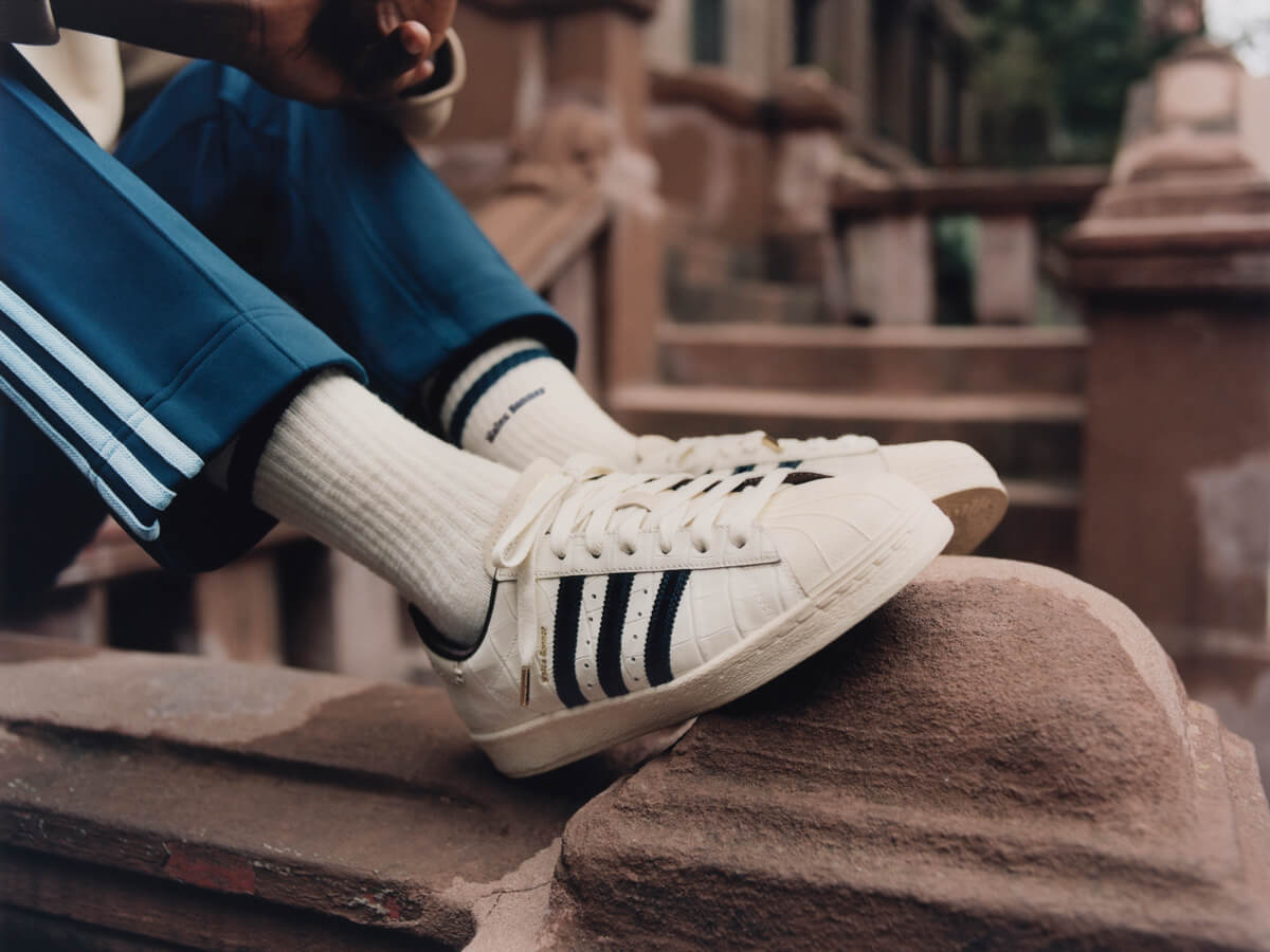 adidas x Wales Bonner Superstar - Wonder White / Collegiate Navy / Night Red - JP7161