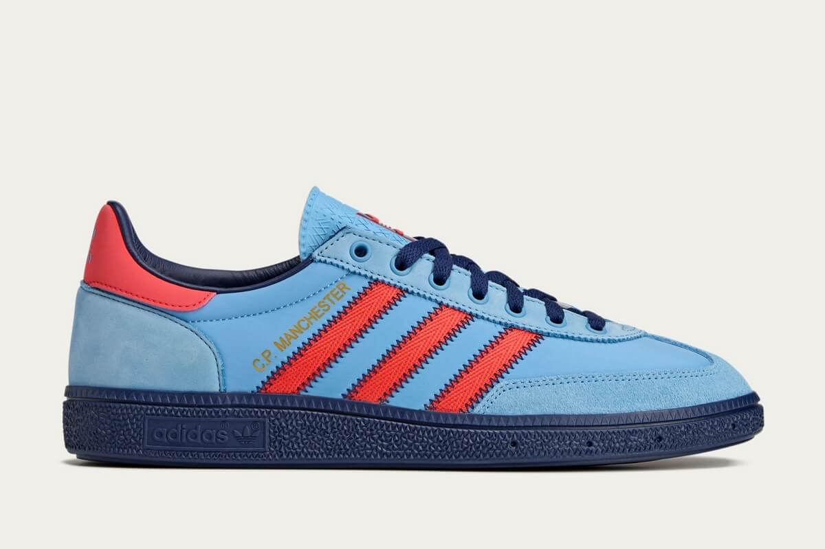 adidas SPEZIAL x C.P. Company Manchester SPZL - Light Blue Birch Red / Dark Blue - IH3312